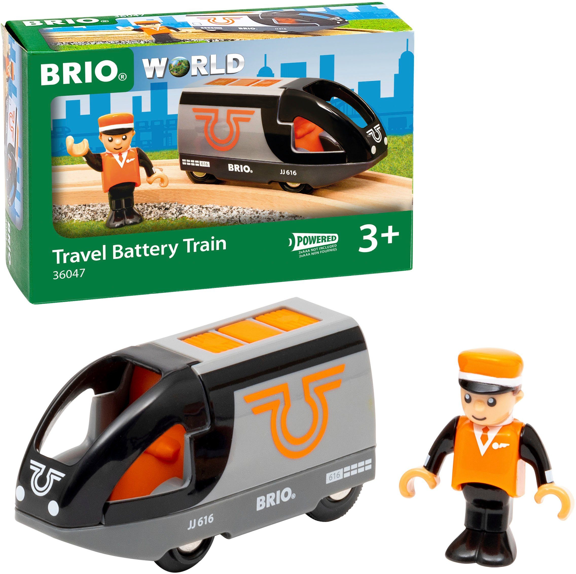 BRIO® Spielzeug-Eisenbahn BRIO® WORLD, Orange-schwarzer Reisezug günstig online kaufen
