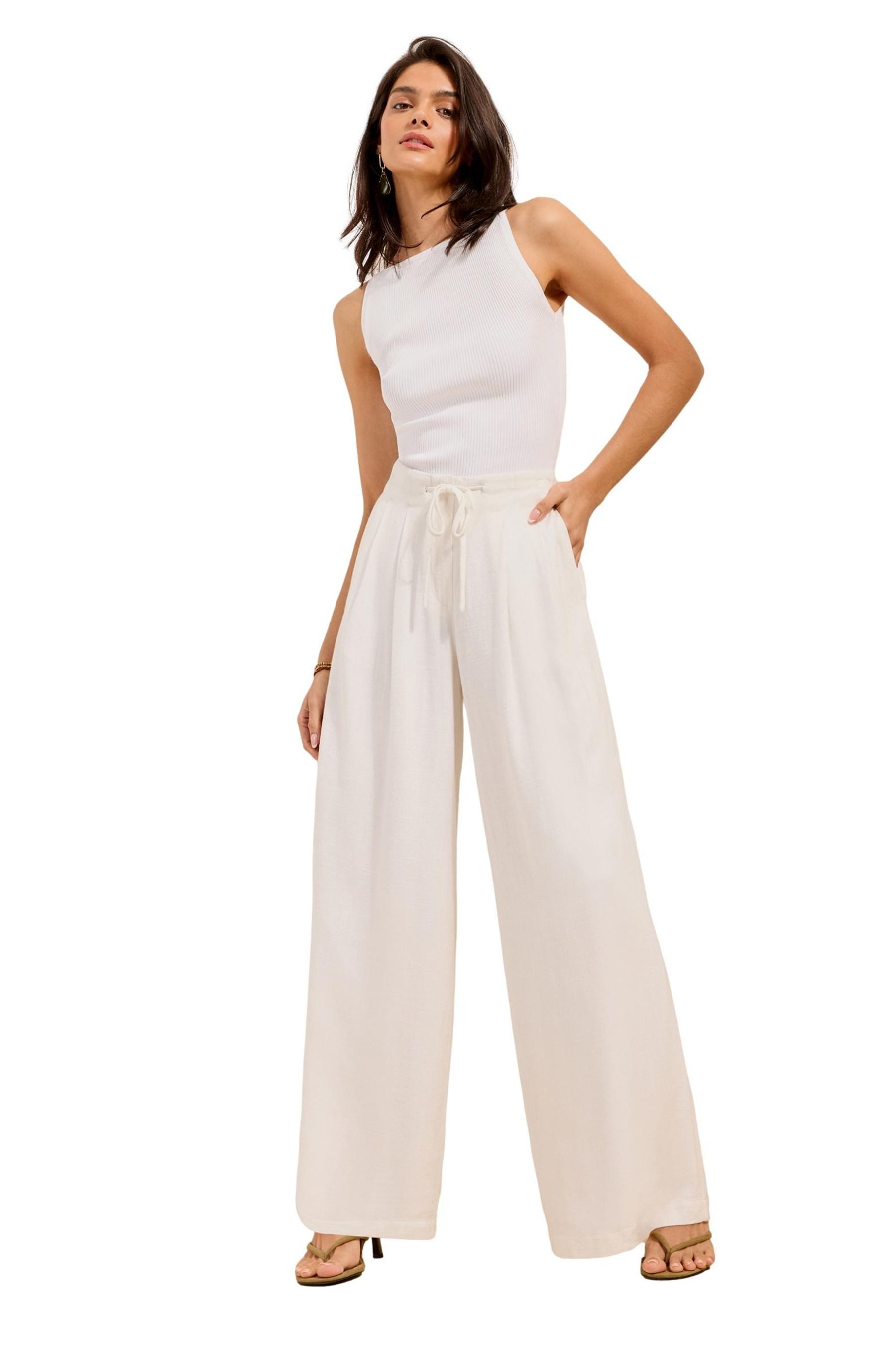 Friends Like These Palazzohose Friends Like These Hose mit superweitem Bein (1-tlg)