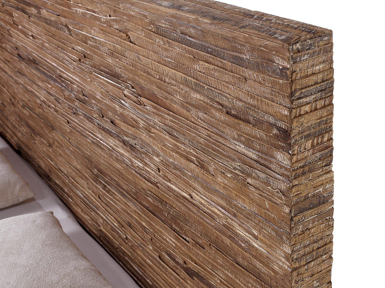 massivum Massivholzbett Holzbett Stripe