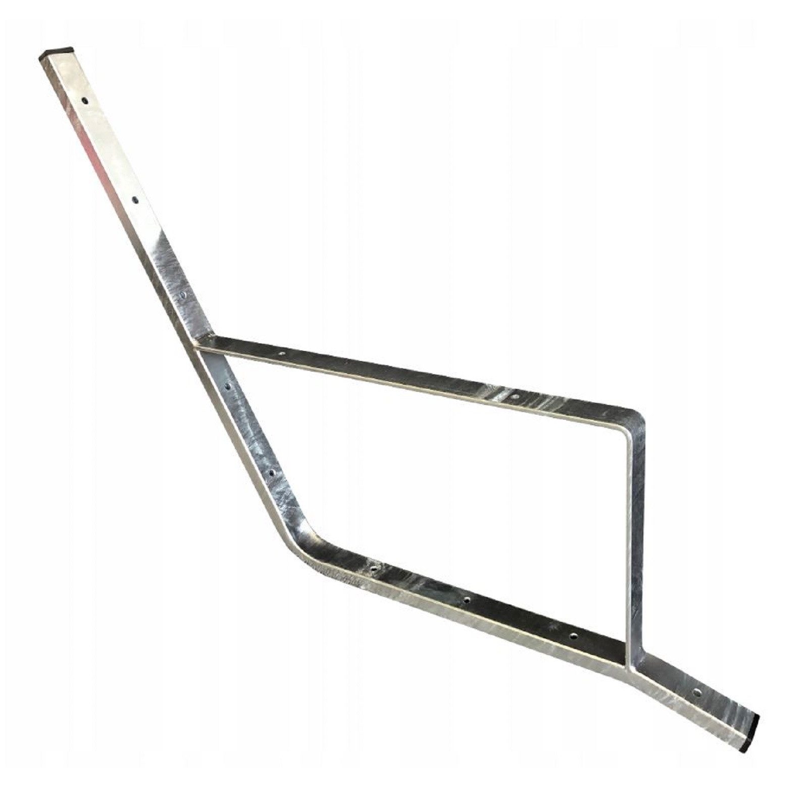 QLS Hollywoodschaukel GESTELL aus Verzinktem Stahl Silber, 2-Sitzer, 2 Stahlteile für Bau einer Bankschaukel mit 30x18x2 mm Profil