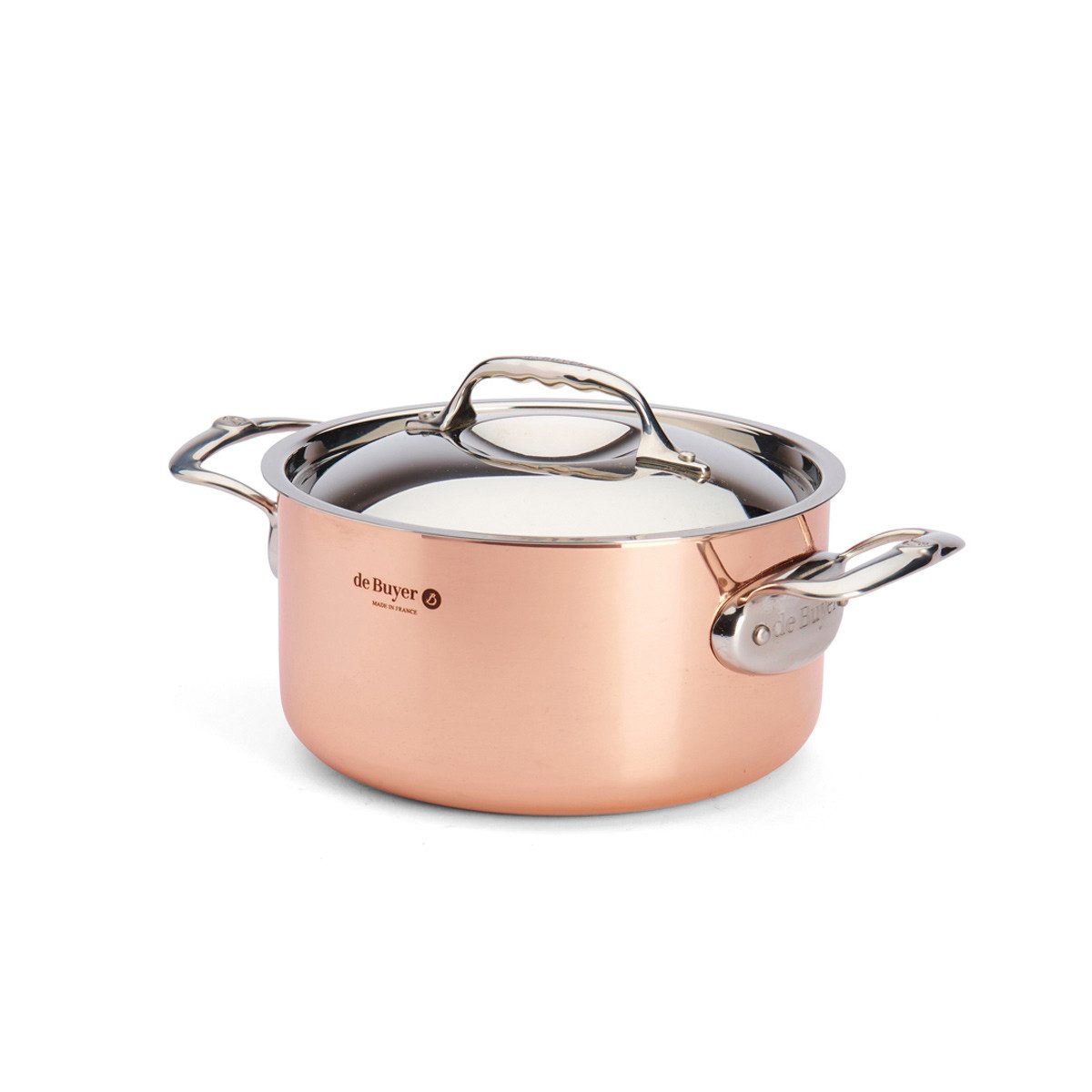 de Buyer Bräter Prima Matera, Kupfer-Bratentopf 28 cm / 8,0 L induktionsgeeignet -