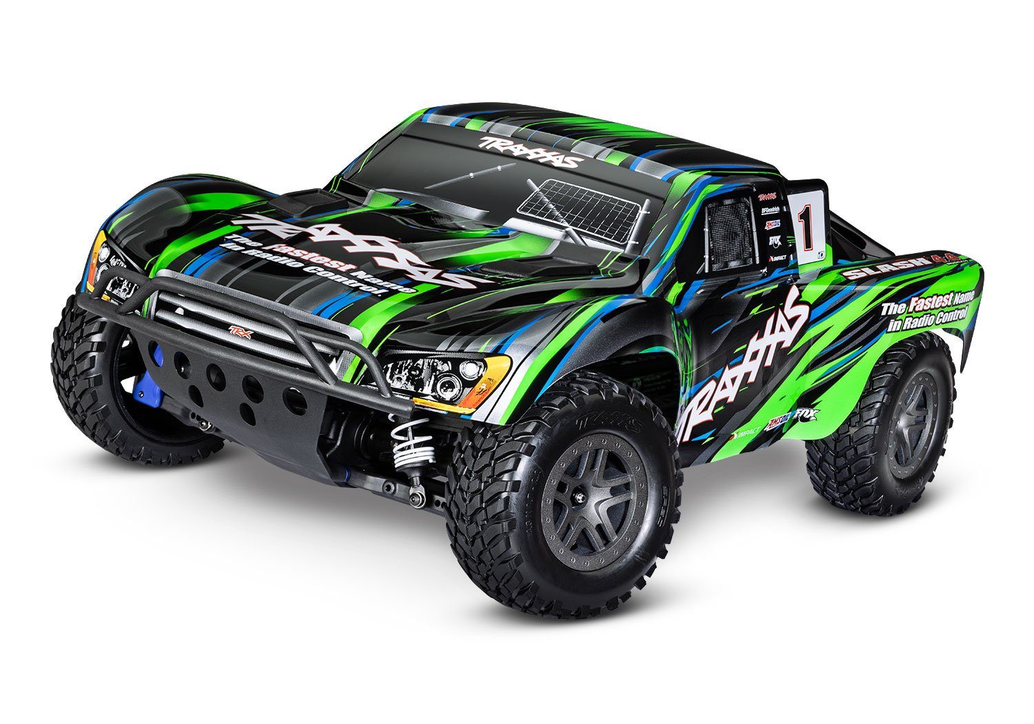 RC-Buggy Traxxas RC Slash 4x4 Brushless 2S Short Course RTR grün 1:10