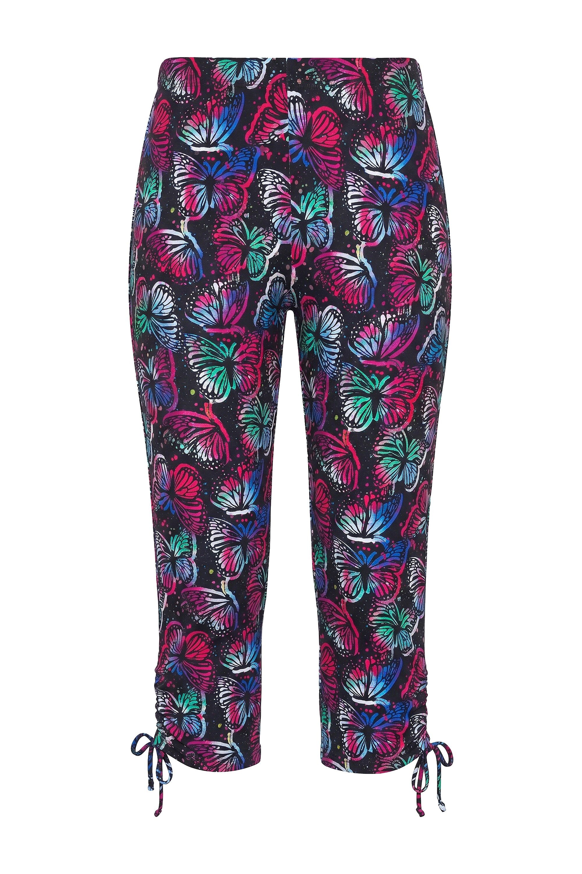 Angel of Style Leggings Capri-Leggings Schmetterlings-Muster
