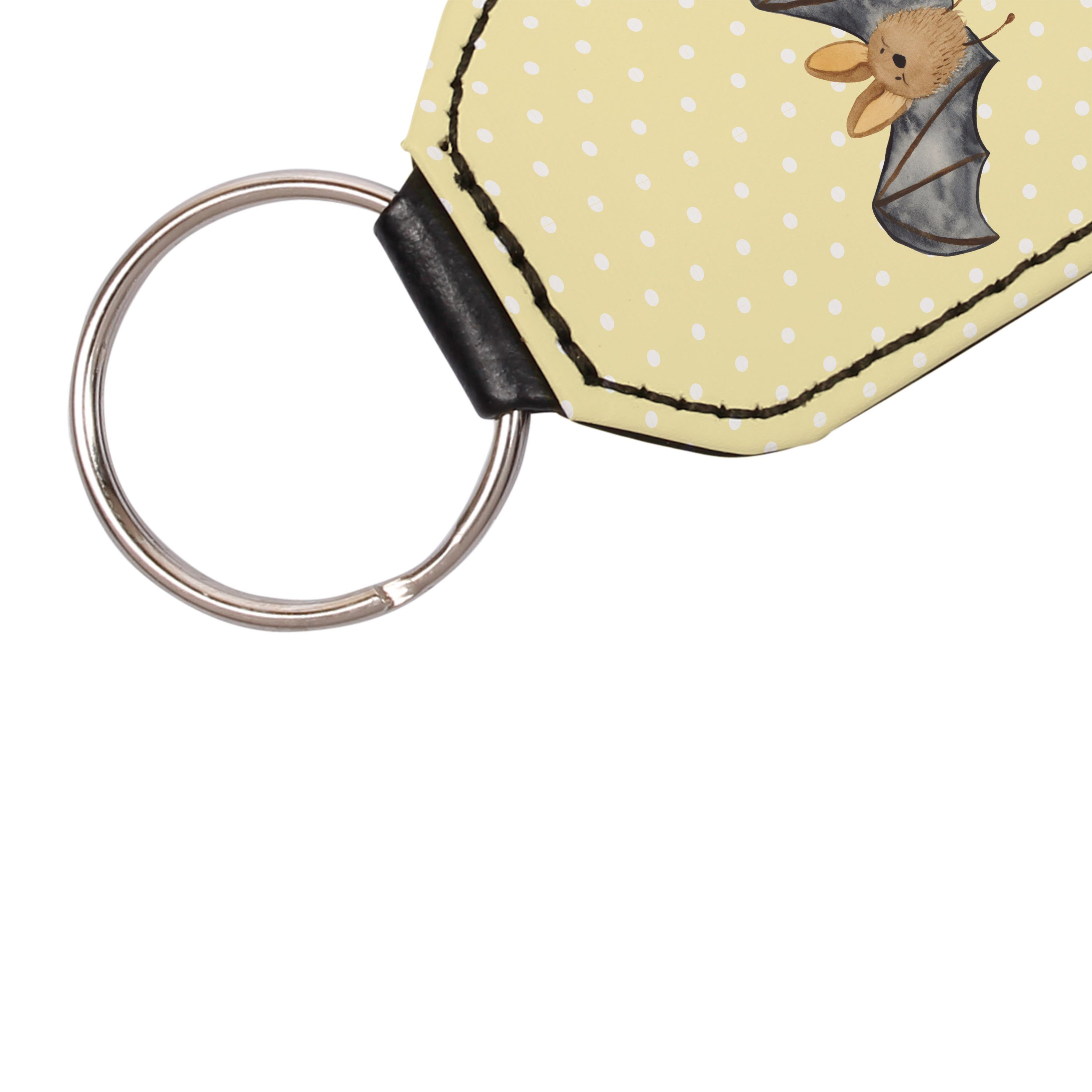 - - Taschenanhä Gelb Schlüsselanhänger Geschenk, Schutzengel, Pastell (1-tlg) & Fledermaus Flügel Panda Mr. Mrs.