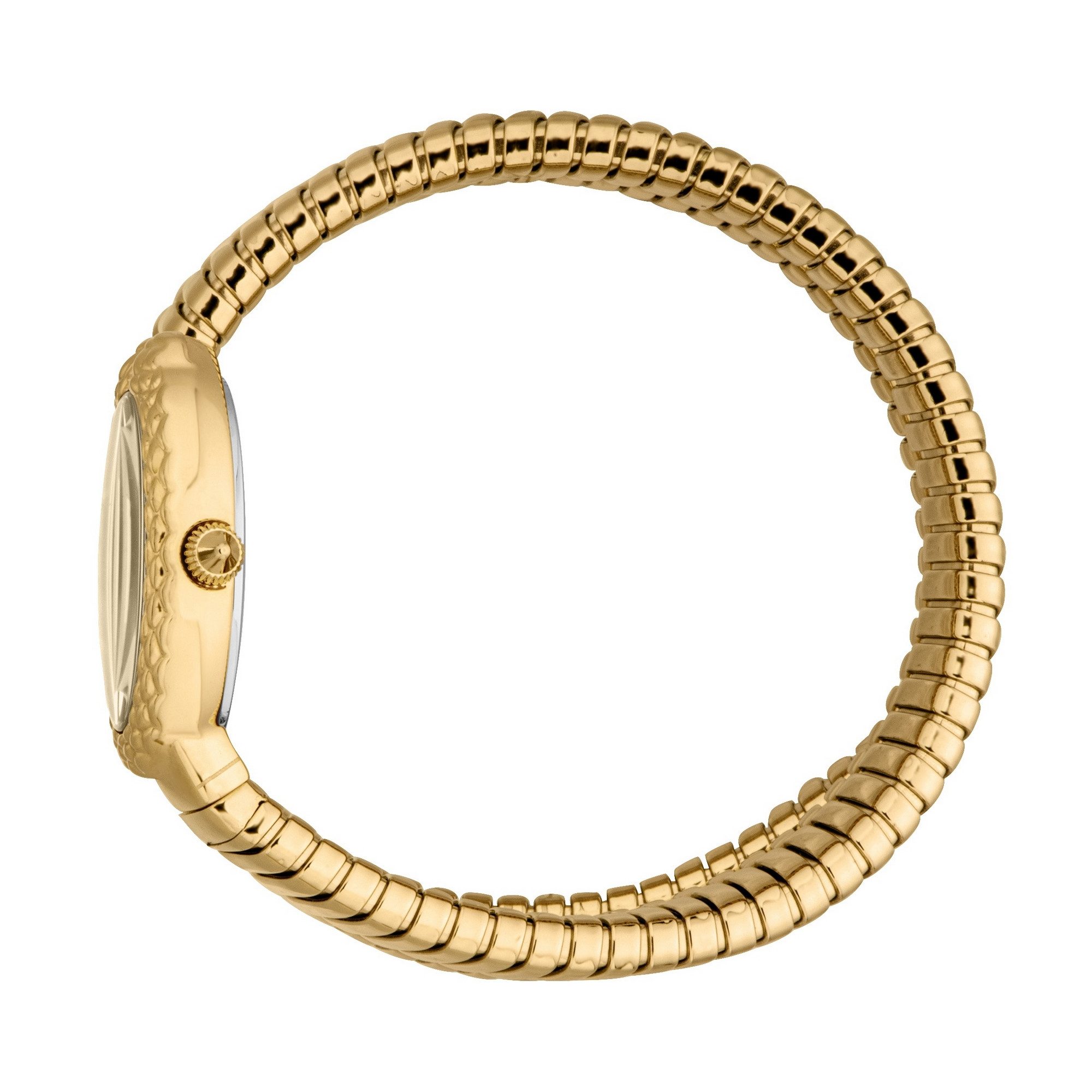 Just Cavalli Time Quarzuhr Signature Snake JC1L391M0025, Armbanduhr, Damenuhr, Edelstahlarmband, analog, Kristallsteine