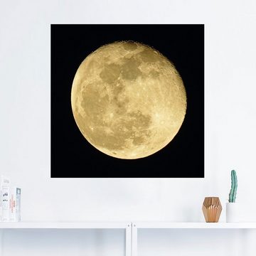 Artland Wandbild Mond, Weltraum (1 St), als Leinwandbild, Poster, Wandaufkleber in verschied. Größen