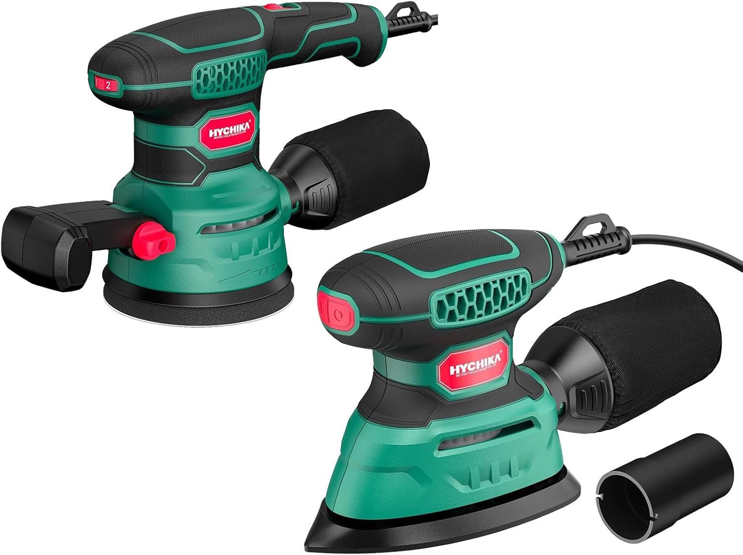 HYCHIKA BETTER TOOLS FOR BETTER LIFE Kantenschleifmaschine HYCHIKA Rundschleifer und Kreiselschleifer-Kombination