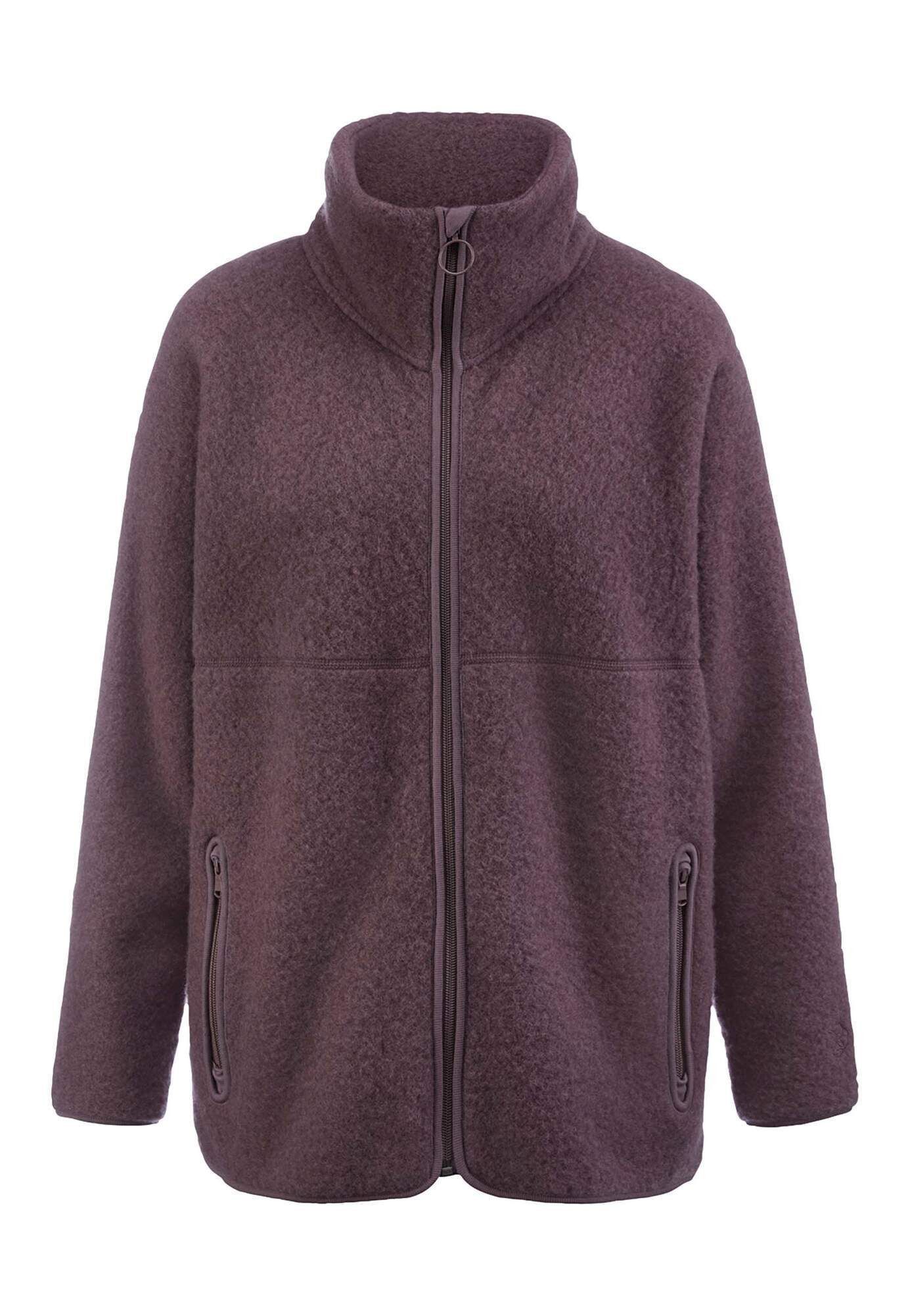 Hessnatur Fleecejacke Oversized aus reiner Bio-Merinowolle (1-St) günstig online kaufen