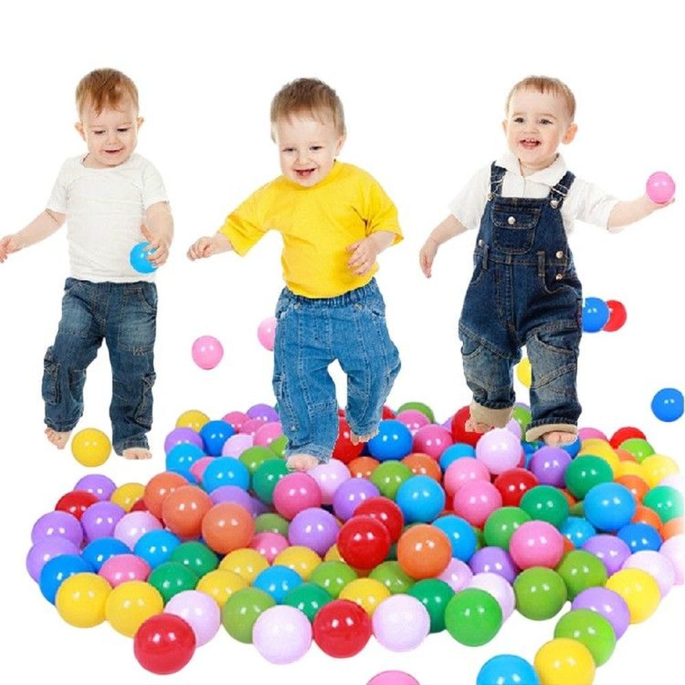 Spielball 100x Bunte Softbälle für Kinder Outdoor Pool Spielzeug DE.