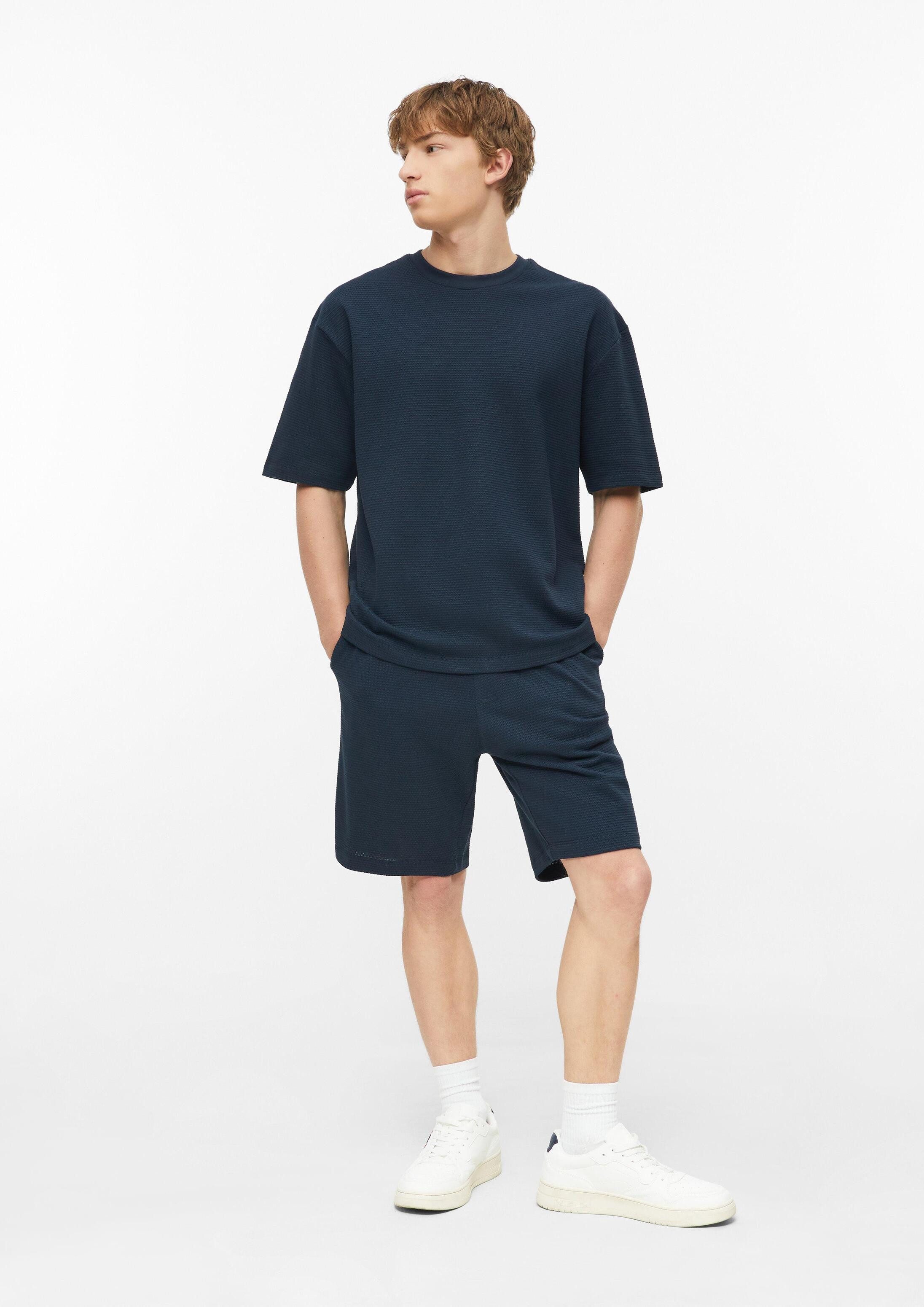 s.Oliver Shorts Bermuda DETROIT Gerippte Jersey-Shorts mit Eingrifftaschen