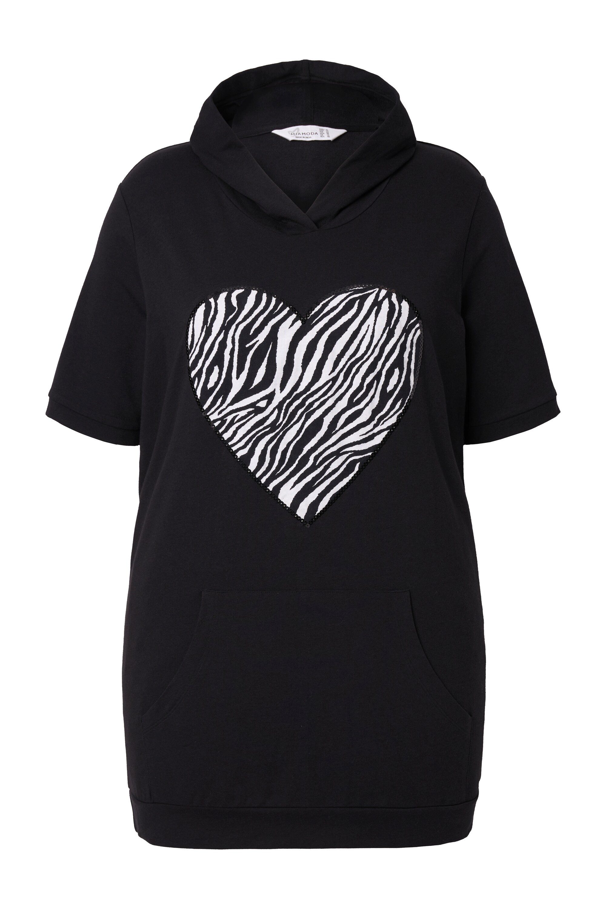 MIAMODA Sweatshirt Hoodie Loose Fit Leo-Herz günstig online kaufen