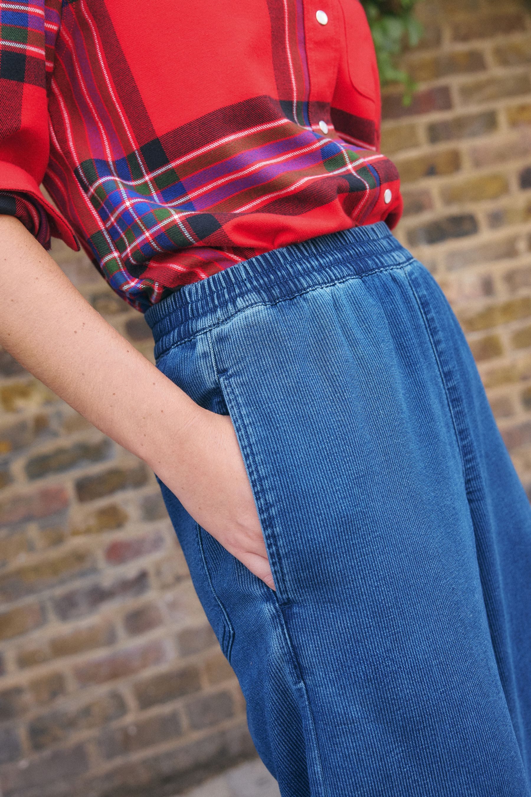 Next Jogginghose Jogginghose aus Jersey im Denim-Look (1-tlg)