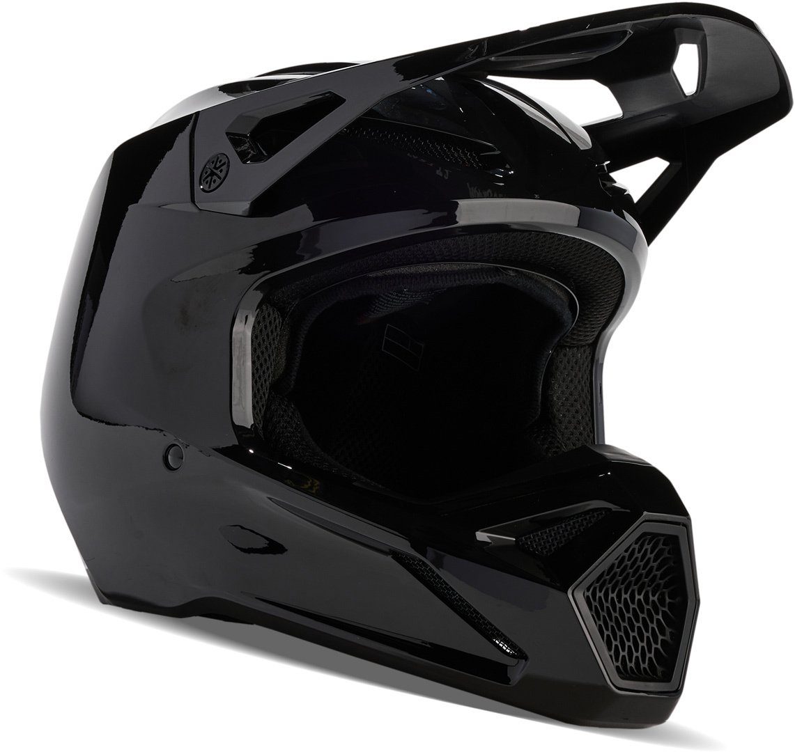 Fox Racing Motocrosshelm V1 Solid Motocross-Helm, Waschbar