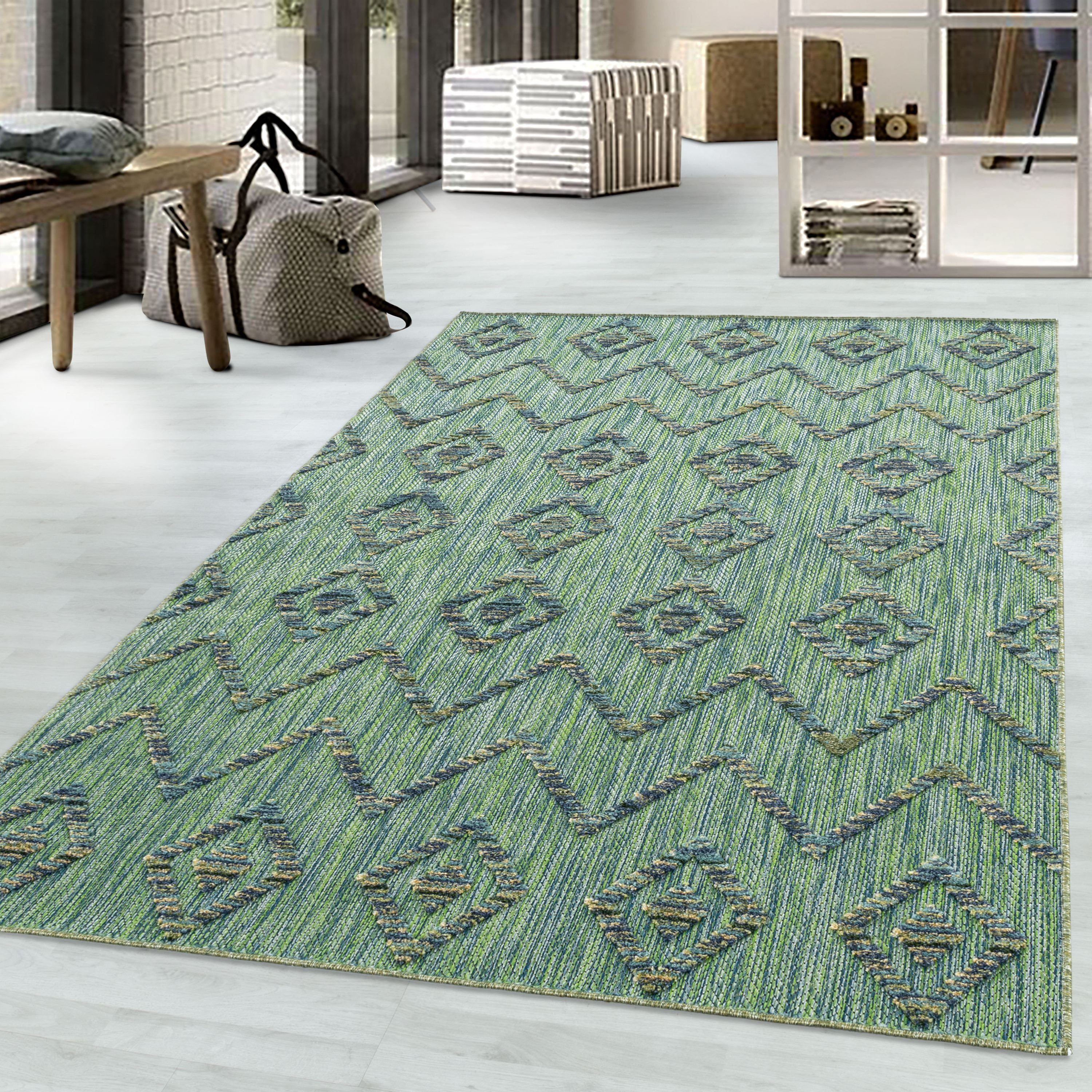 Teppium Teppich Boho-Design, Rechteckig, Höhe: 10 günstig online kaufen