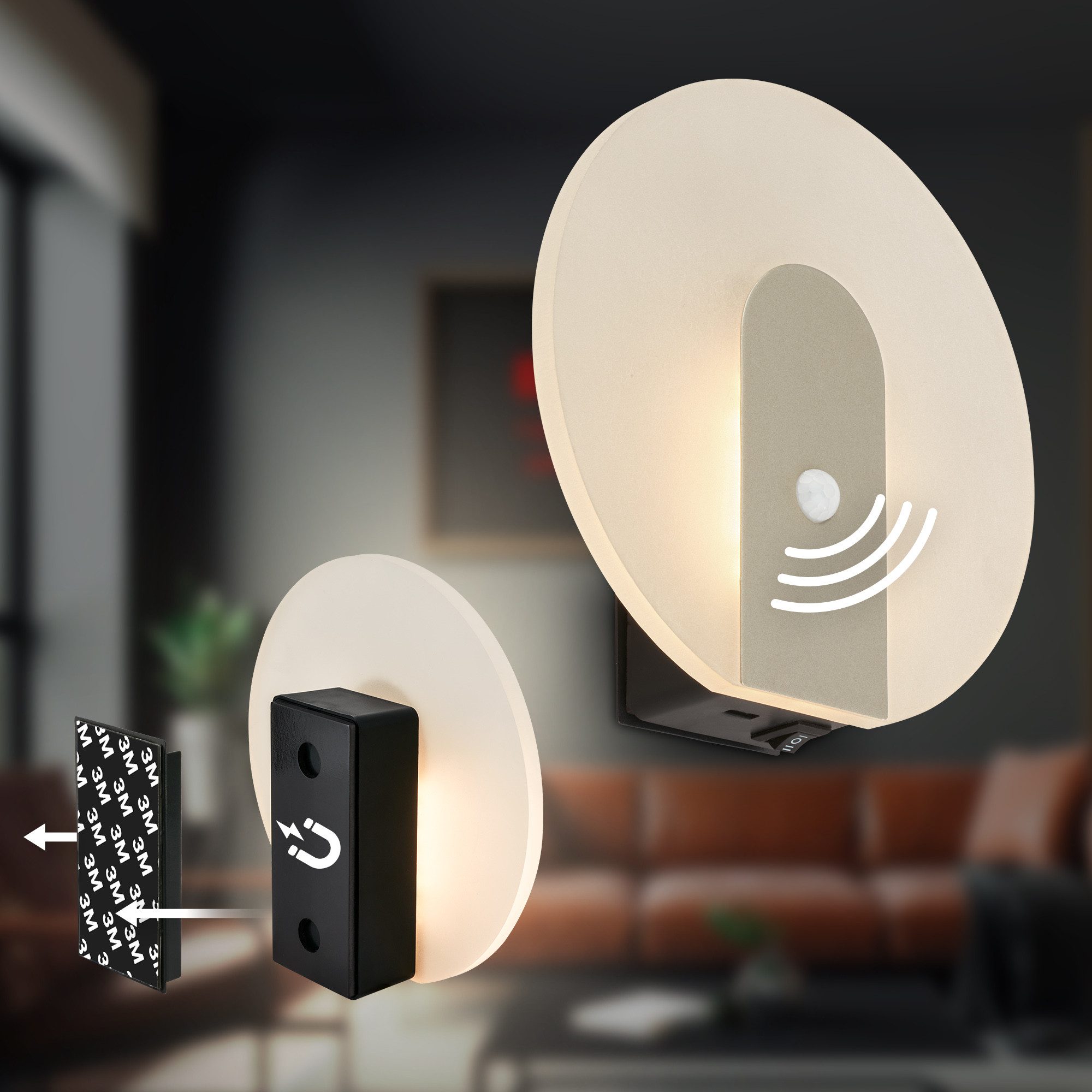 Briloner Leuchten LED Wandleuchte LED, LED fest integriert