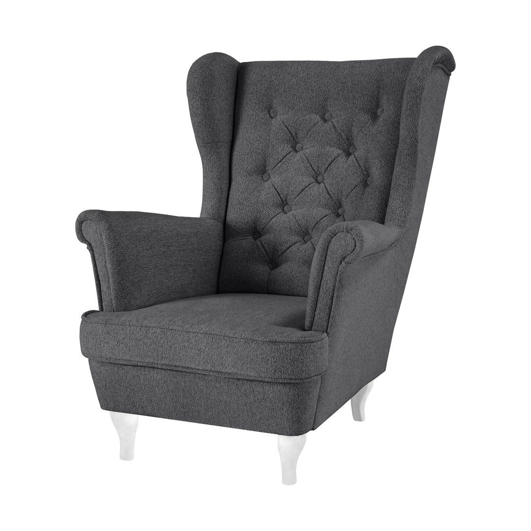 Beautysofa Ohrensessel Sessel FALCO Chesterfield Wohnzimmersessel günstig online kaufen