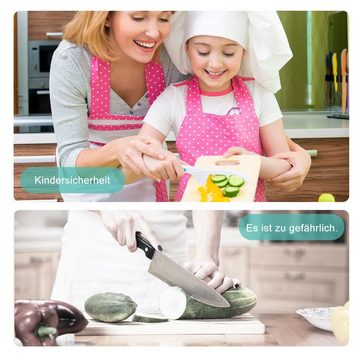 CALIYO Kinderkochmesser Kindermesser 8-teiliges Kinder-Küchenmesser-Set, zum Schneiden und Kochen von Obst oder Gemüse für Kleinkinder