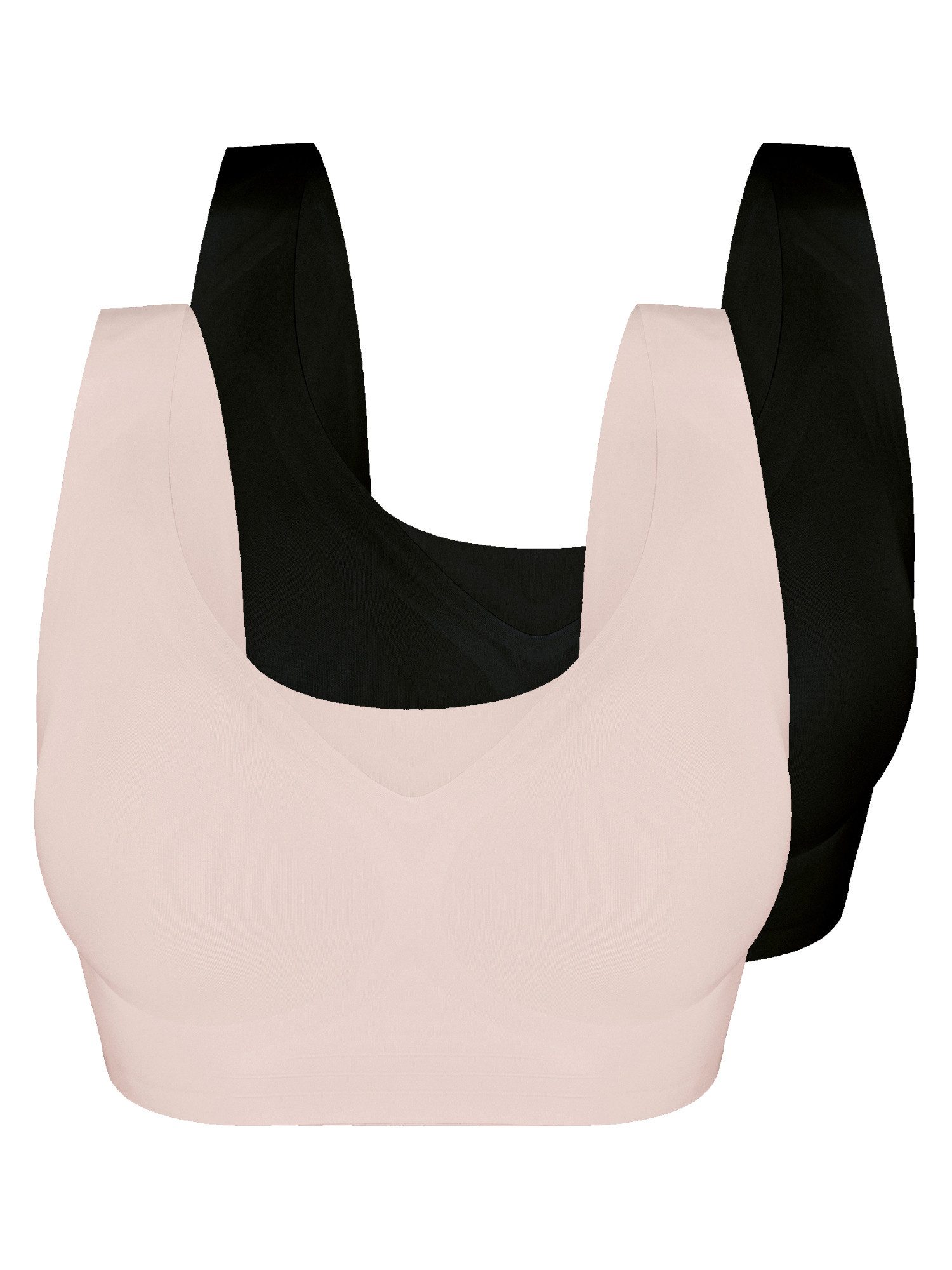 Sassa Bustier 2er Pack Bustier Bonded Micro (Packung, 2-tlg)