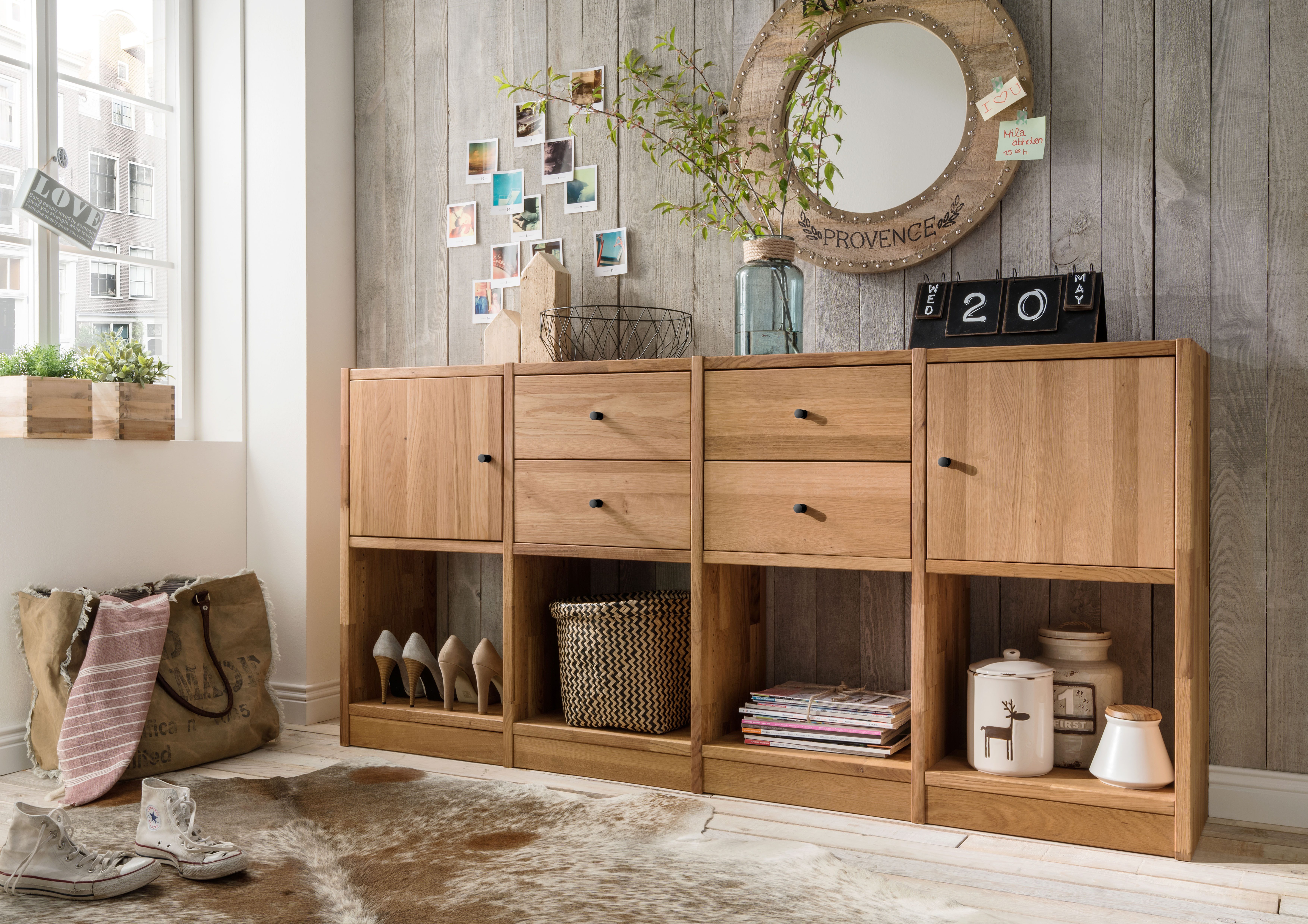 Home affaire Sideboard Ecko, vielseitig als Bücher-, Wohn- oder Aufbewahrungsregal einsetzbar, Modulares Regalsystem mit vielseitigen Gestaltungsmöglichkeiten