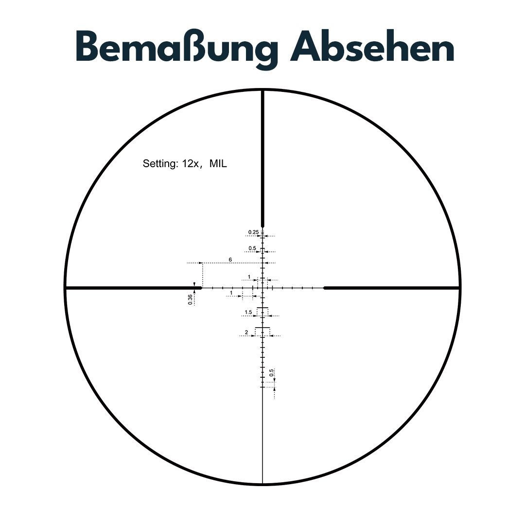 Vector Optics Victoptics VIOC-04 SOI 4-12x40 Zielfernrohr (Ideal für Jagd, Sport und Airsoft)