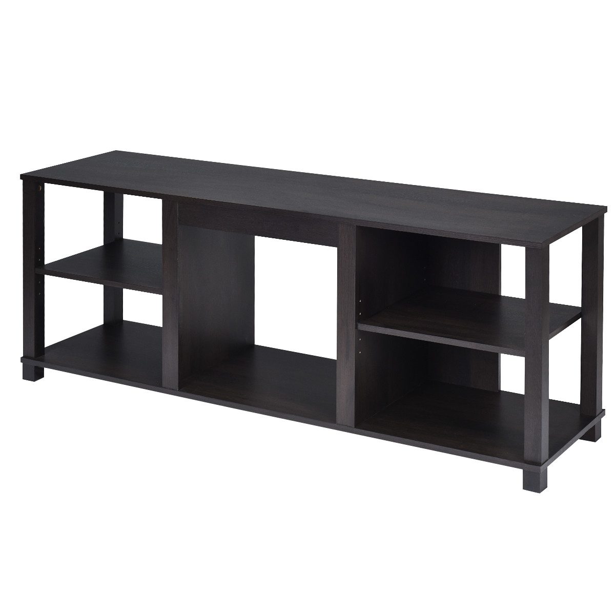 COSTWAY TV-Schrank mit verstellbarem Regal, für Elektrokamin,150x40x58 cm