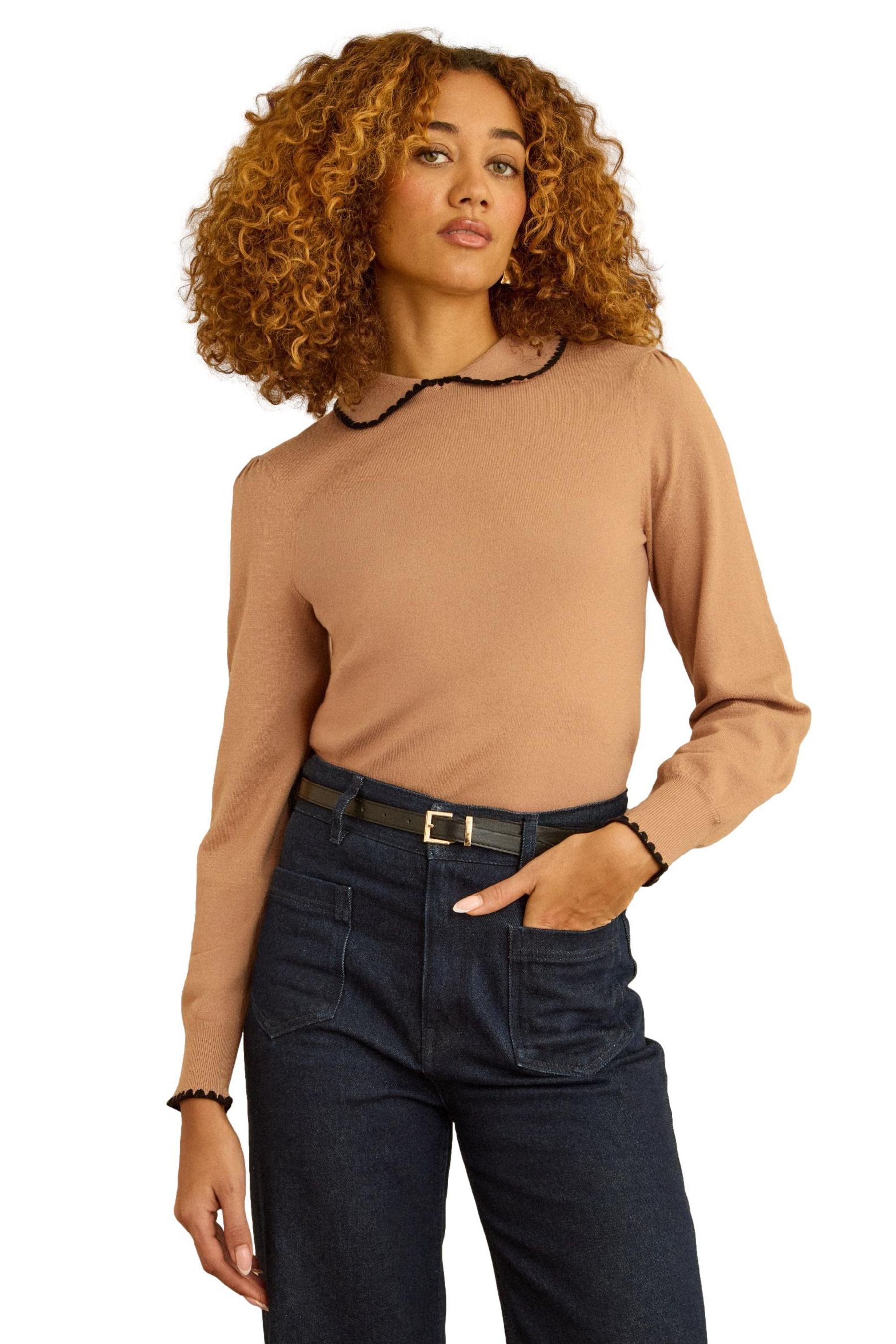 Love & Roses Strickpullover Love & Roses Strickpullover mit Kragen, Regular (1-tlg)