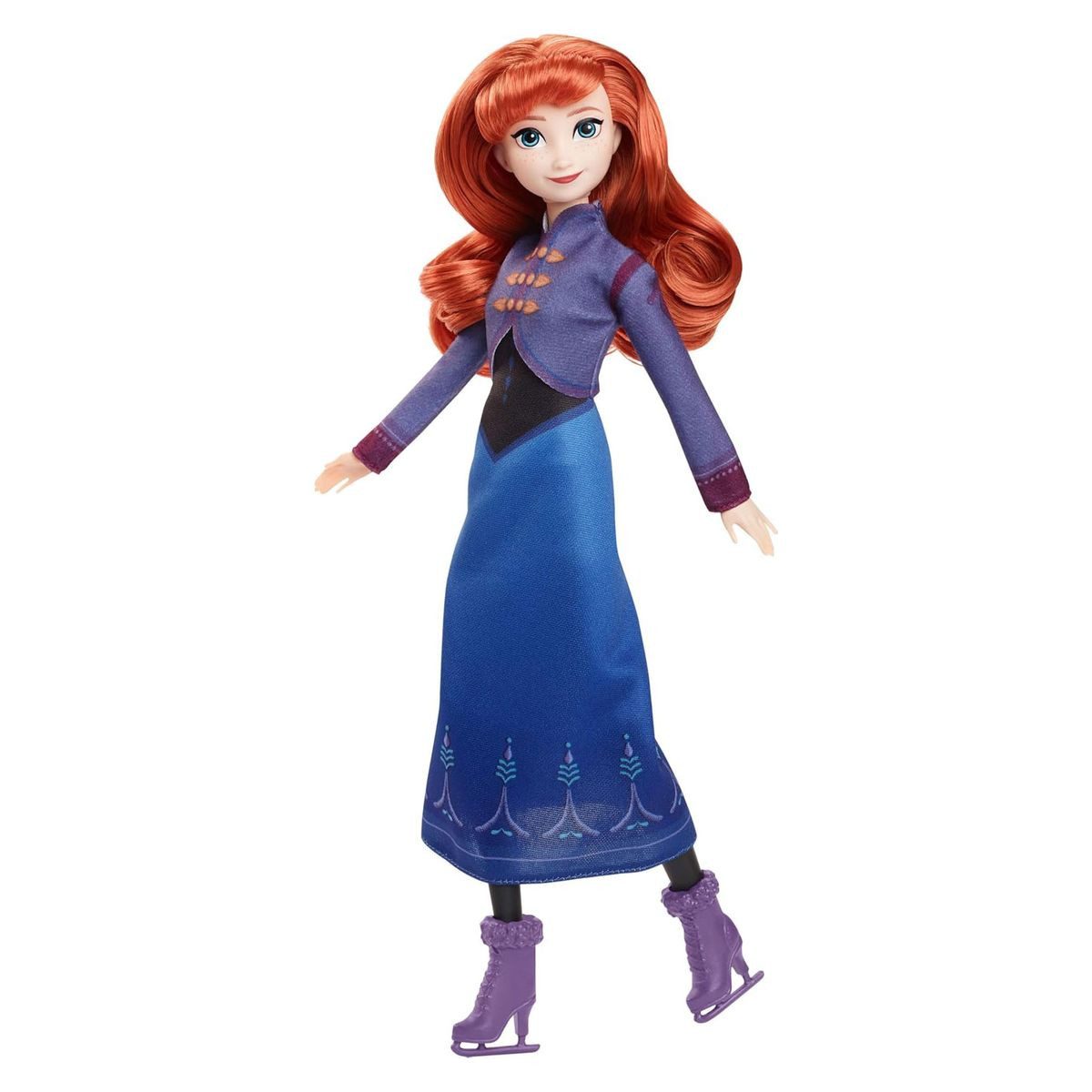 Mattel® Anziehpuppe Mattel JBG54 - Disney - Frozen - Eisläuferin Anna, Puppe mit Schlitts