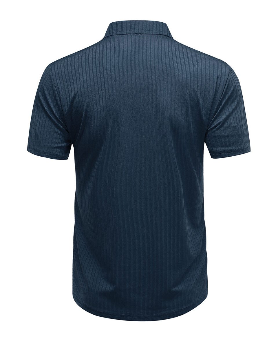 Allthemen Poloshirt Herren kurzarm T-Shirt mit Streifen Polohemd Slim Fit S günstig online kaufen