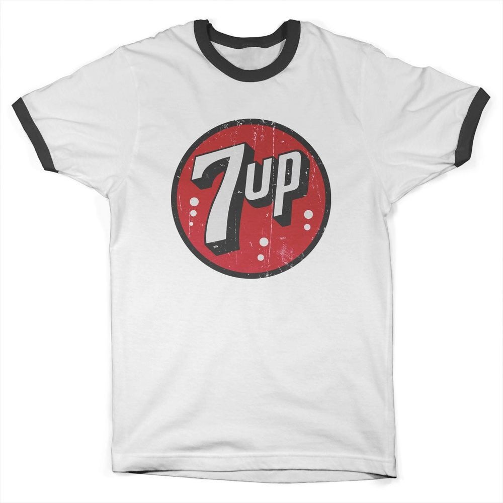 7Up T-Shirt Vintage Logo Ringer Tee