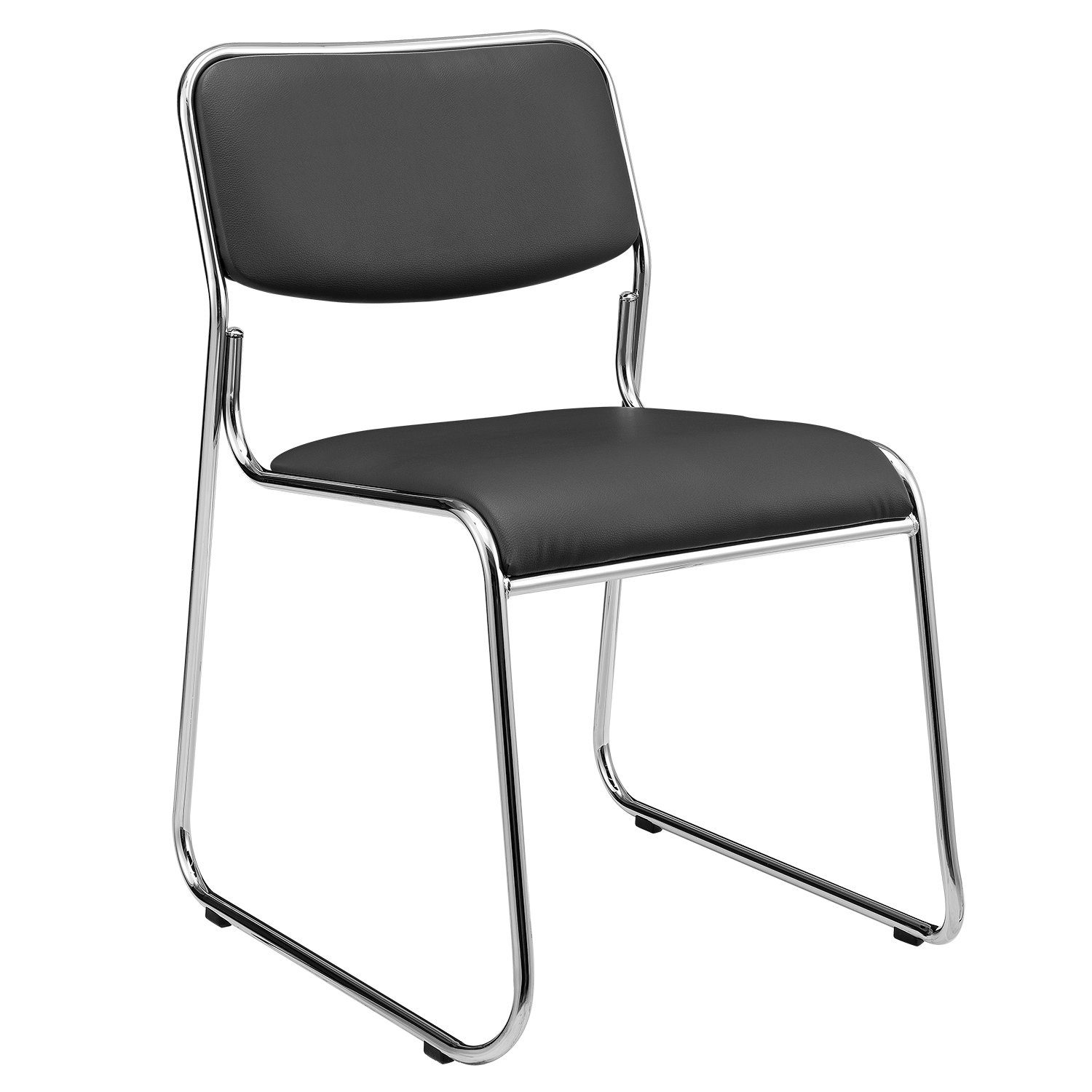 pro.tec Stapelstuhl, »Office« 4er Set stapelbar ergonomisch Kunstlederbezug günstig online kaufen