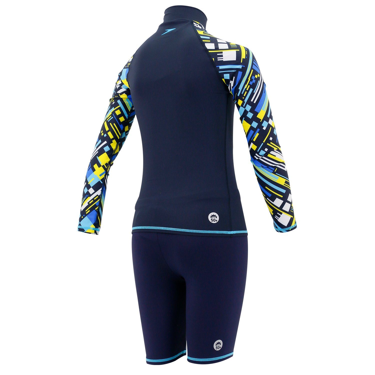 Speedo SCHUTZ Outfit-Set 50+ für Rashguard Badehose Jungen Badeanzug und UPF aus