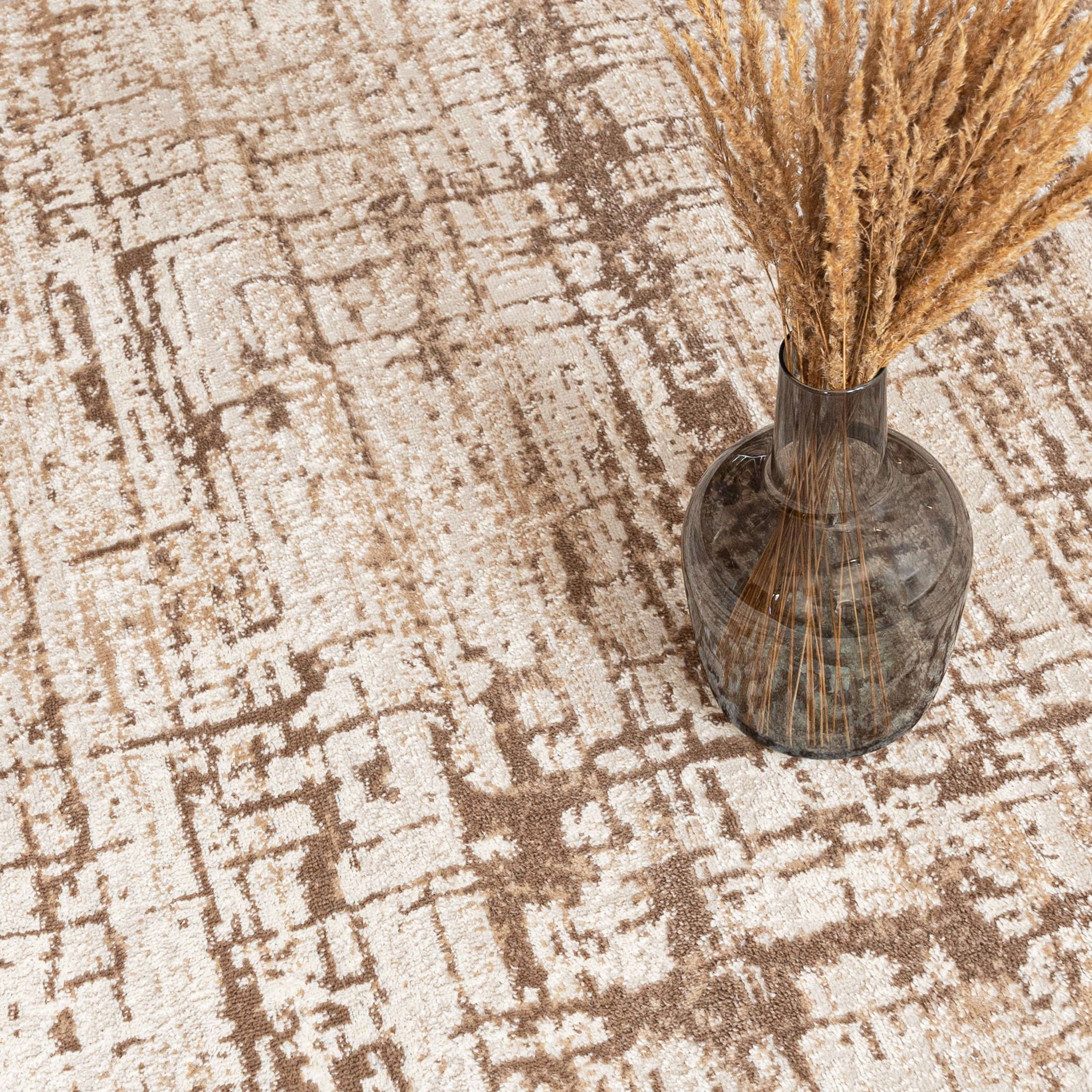 Mazovia Läufer Läufer FlurLäufer Modern für Vorzimmer Schlafzimmer - Abstrakt Muster, 60 x 100 cm, Kurzflor, Meterware