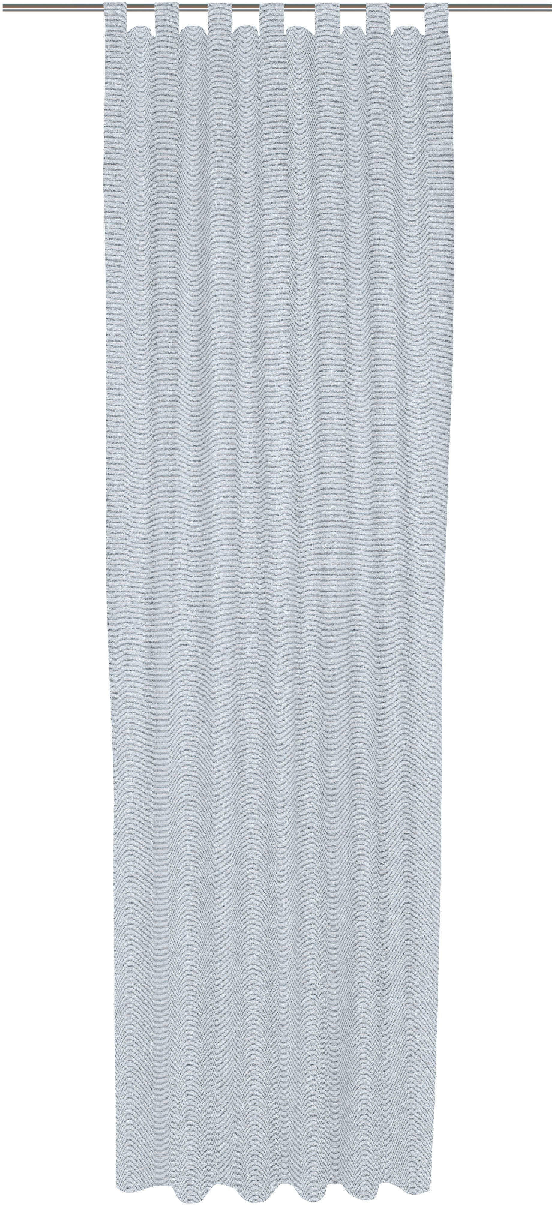 Wirth, blau Jacquard blickdicht, (1 Schlaufen St), Vorhang Berwick,