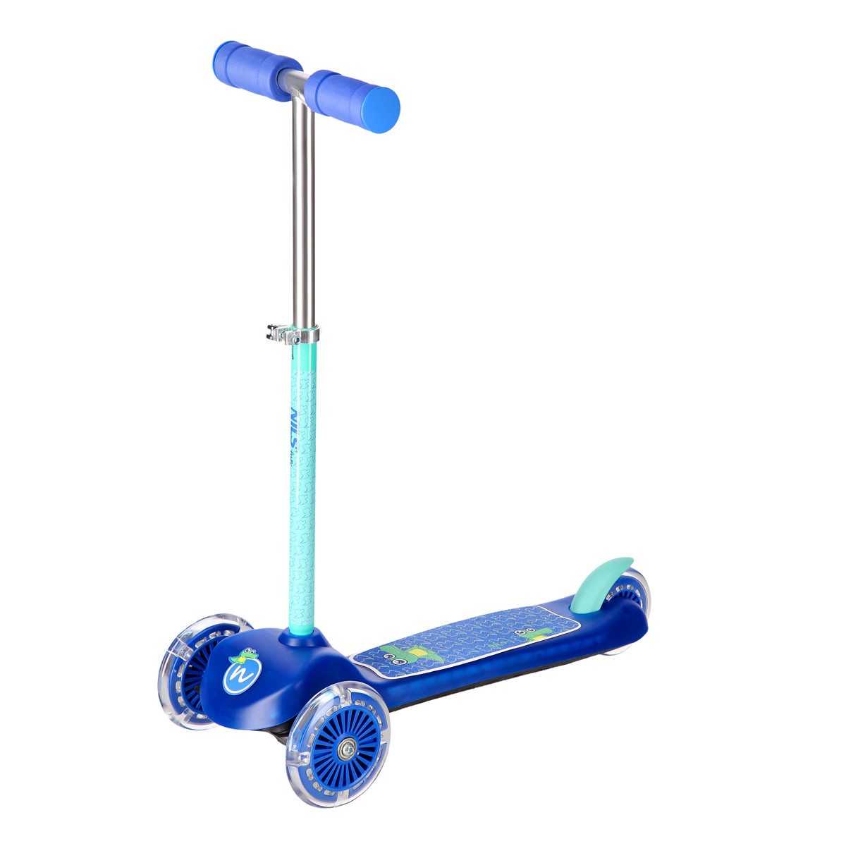 Tretroller LED Kinderroller Scooter Roller Cityroller