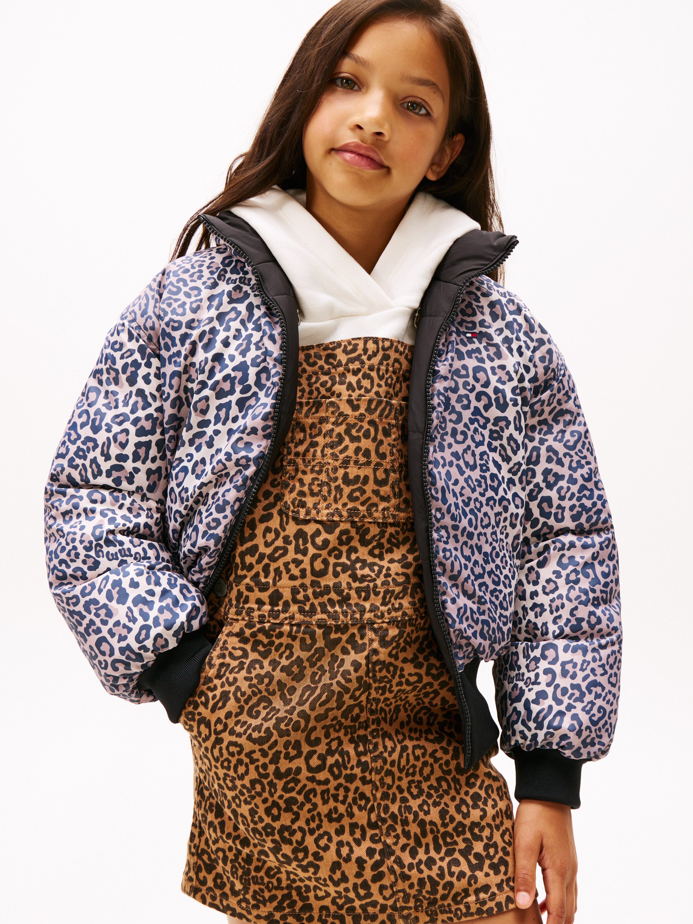 Tommy Hilfiger Wendejacke REVERSIBLE STRIPE PUFFER BOMBER Kinder bis 16 Jahre