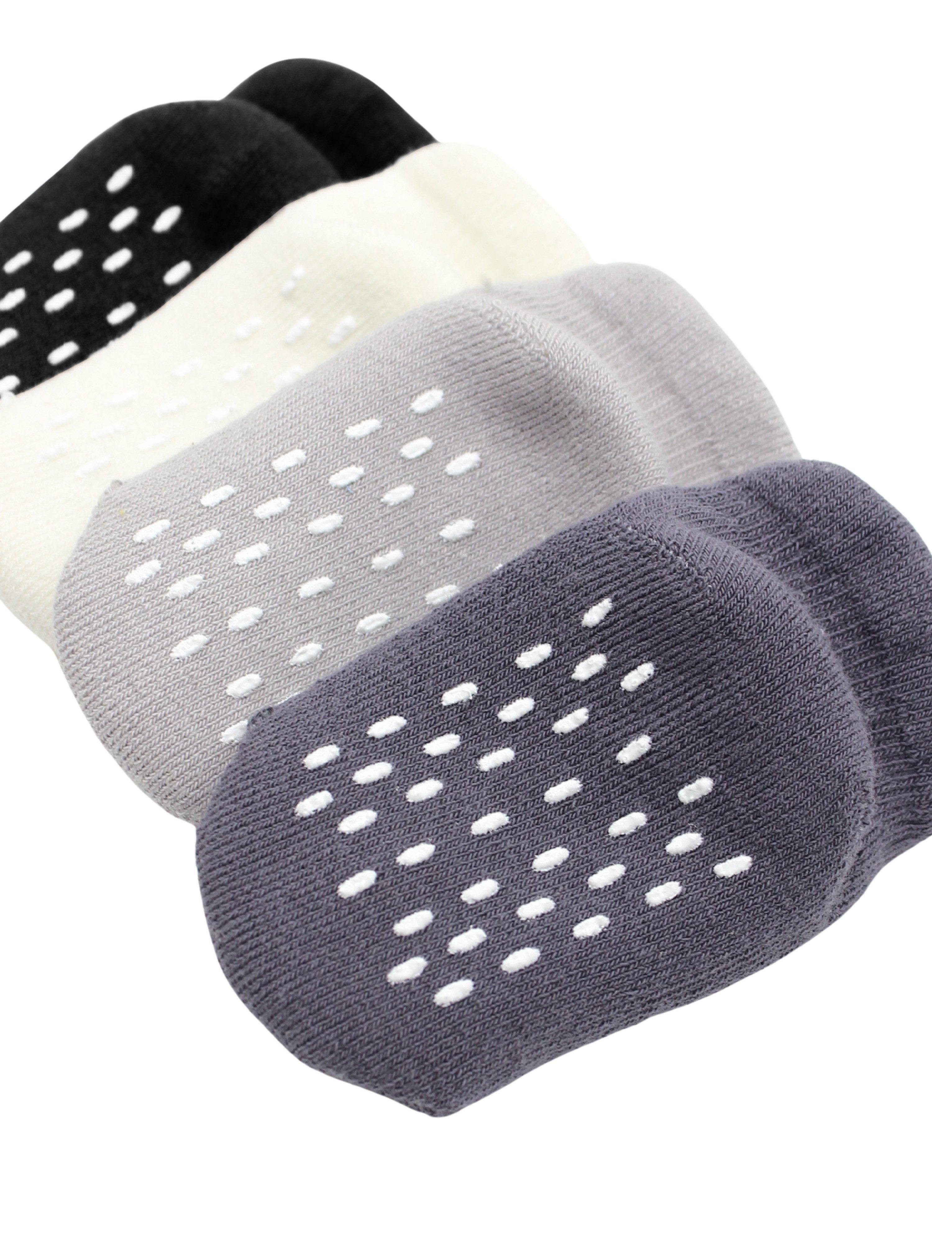 bistyle Sneakersocken (4er Pack) Frottee ABS für Babys Jungen Mädchen Babysocken Kurzsocken (Set, 4-Paar, 4er-Pack) Anti-Rutsch, Plüsch, GOTS zertifiziert 6-12 Monate bis 2-3 Jahre
