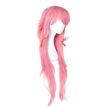 GalaxyCat Kostüm-Perücke Cosplay Perücke von Yuno Gasai für Mirai Nikki Fans, Rosa, Cosplay Perücke von Yuno Gasai