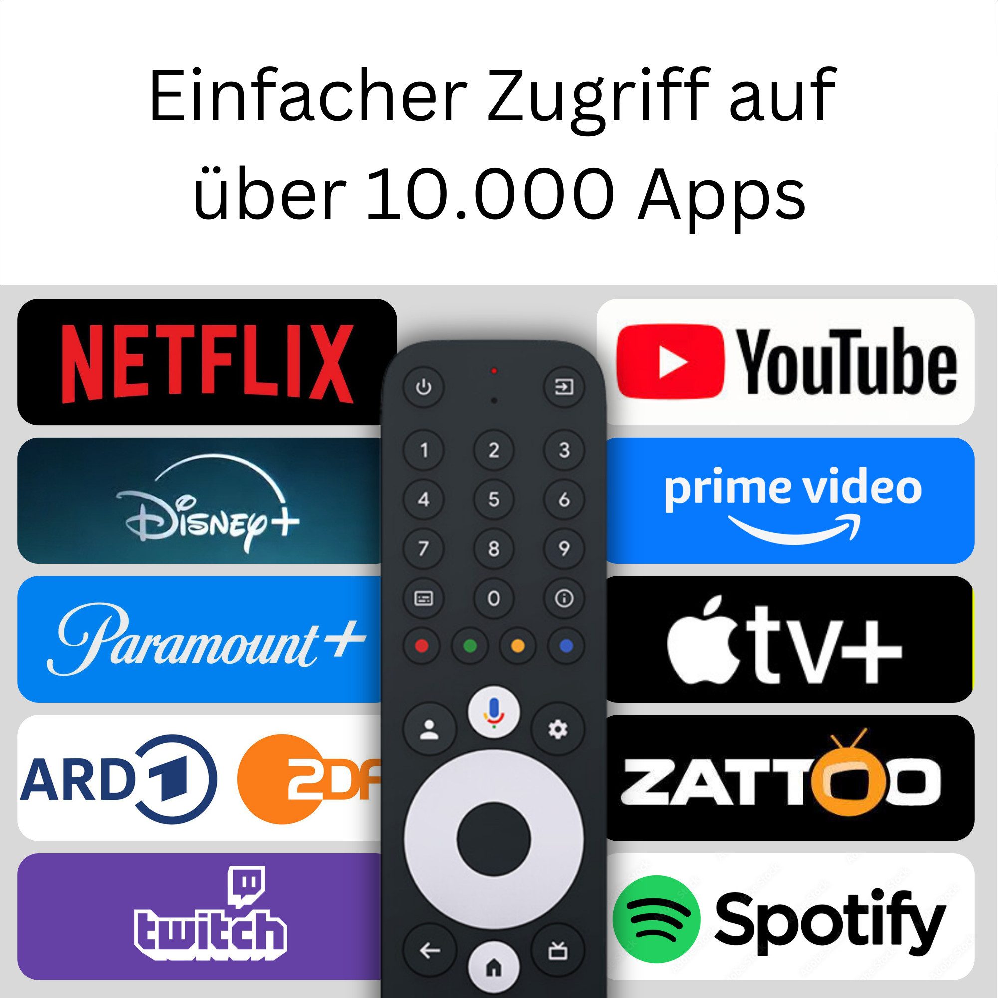 Android Streaming-Box GX1, Premium 4K Heimkino Google TV 14 Box mit Dolby Vision & Atmos, Für Netflix, Disney+, Prime Video, YouTube & 10.000+ Apps