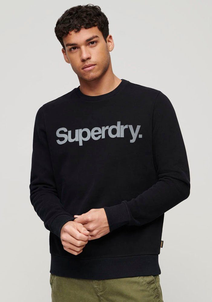 Superdry Sweatshirt CORE LOGO CITY CREW black LOOSE
