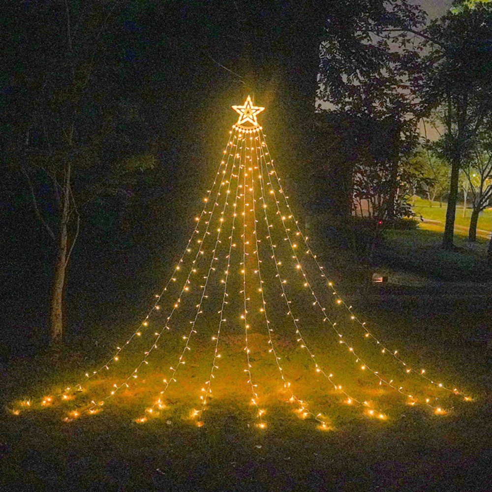 autolock LED-Lichterkette Weihnachtsbaum Lichterkette LED,Netzlichterkette 350 LED Warmweiß, Wasserdicht Weihnachtsdeko,Tannenbaum Weihnachtsbeleuchtung