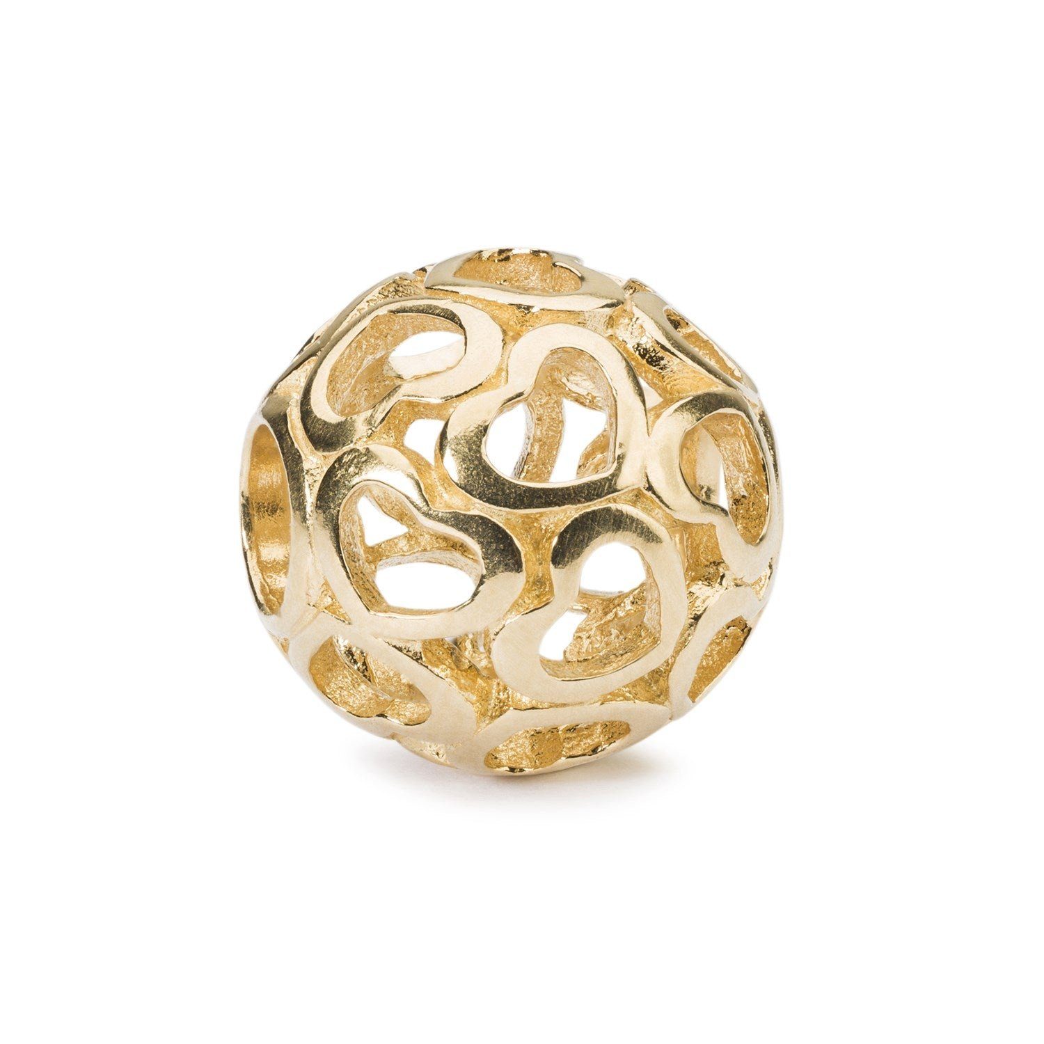 Trollbeads Bead Bedeckt mit Liebe, Gold, TAUBE-00119