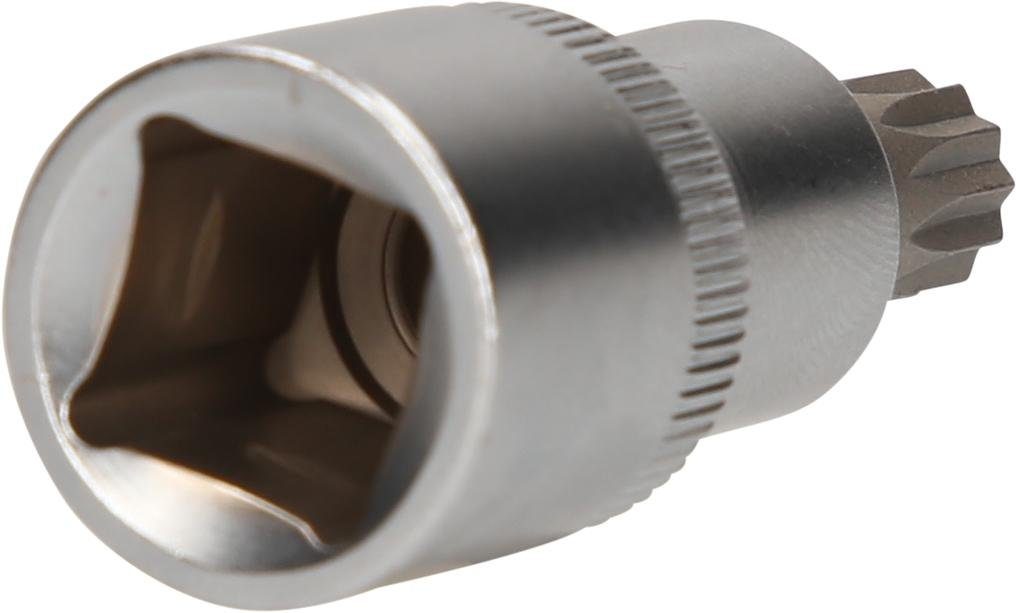 Brilliant Tools Bohrer- und Bitset 1/2" Vielzahn-Bit-Stecknuss, 55 mm lang, M10