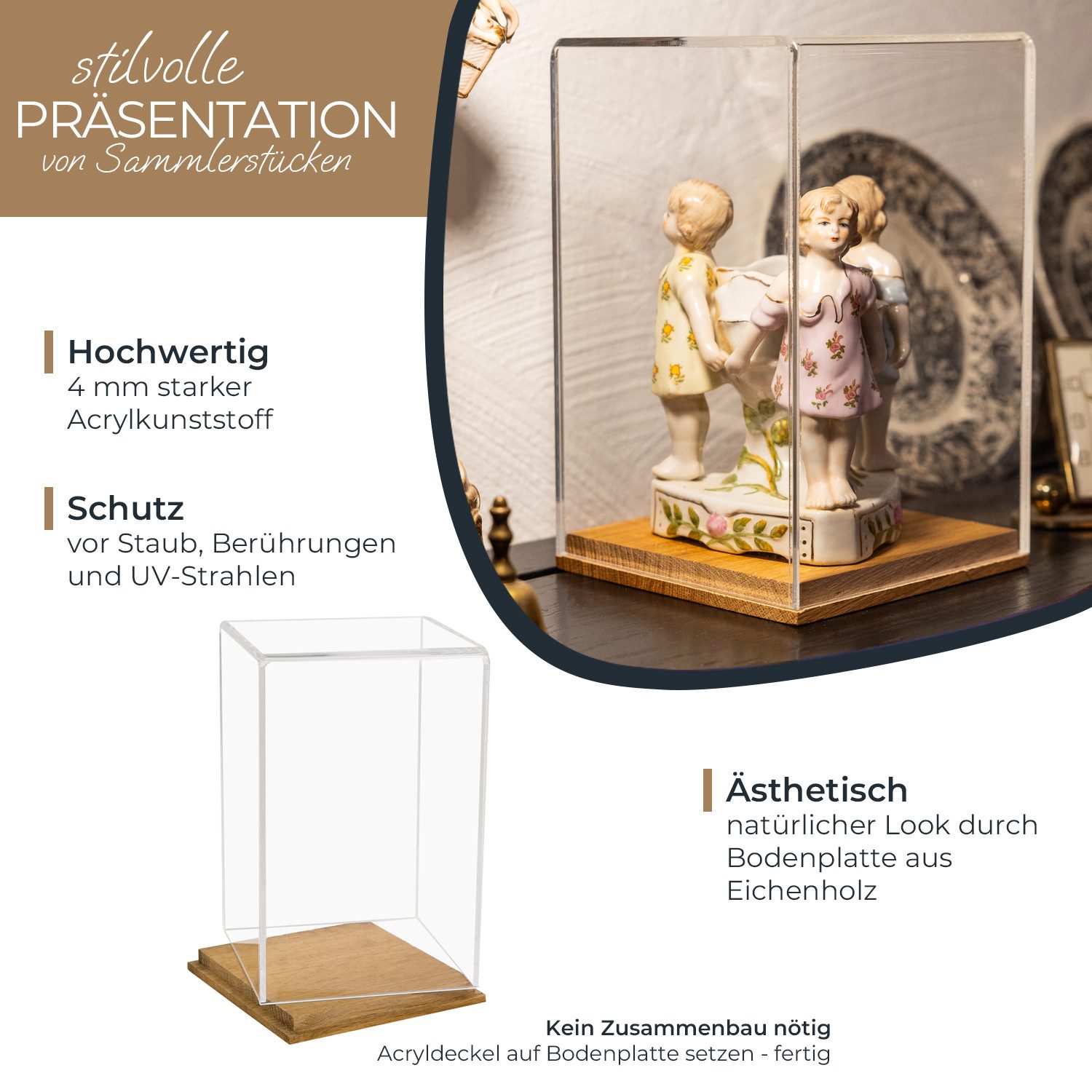 HMF Vitrine Eleganter Acryl Schaukasten mit günstig online kaufen