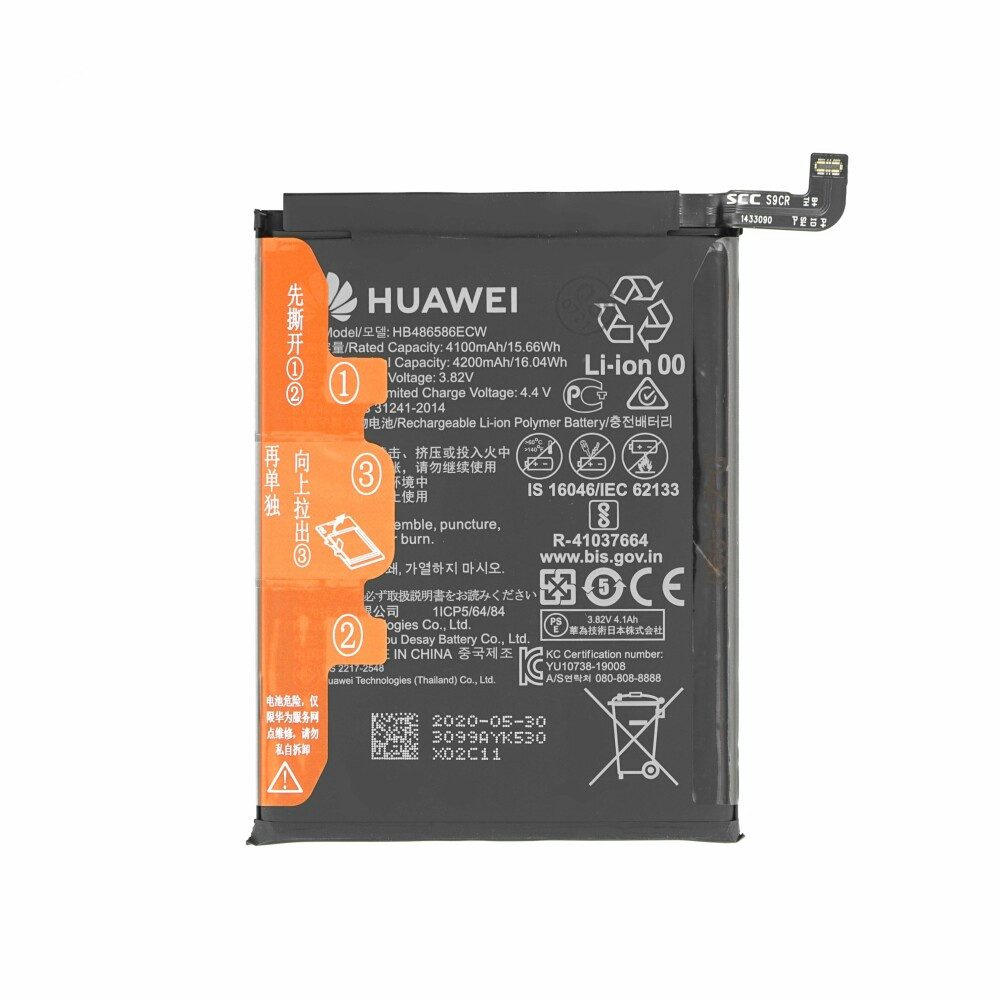 Huawei Original Huawei Akku HB486586ECW P40 Lite 4000mAh 24023099 Handy-Akku (1 St)
