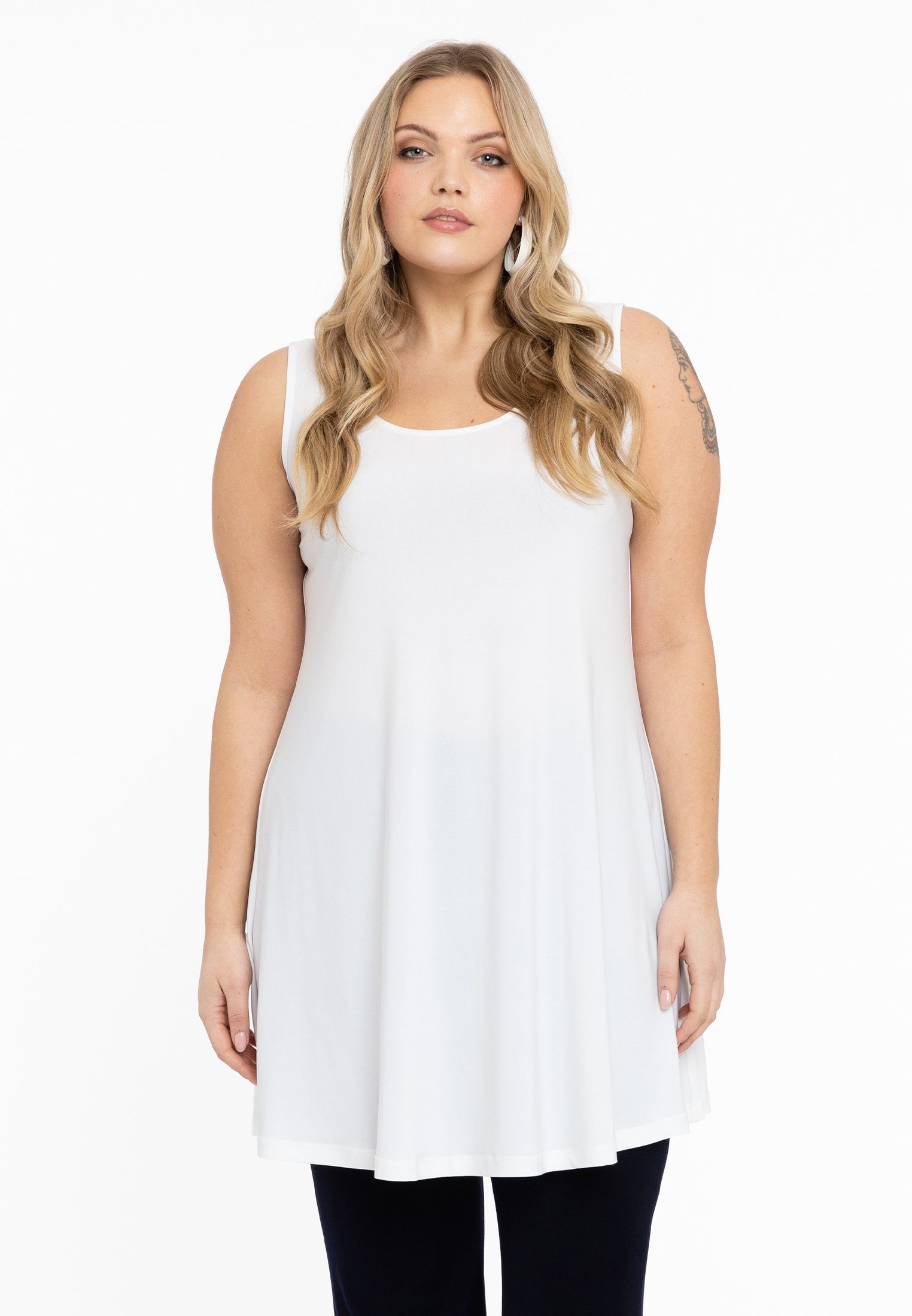 YOEK Shirttop Damen Longtops Große Größen