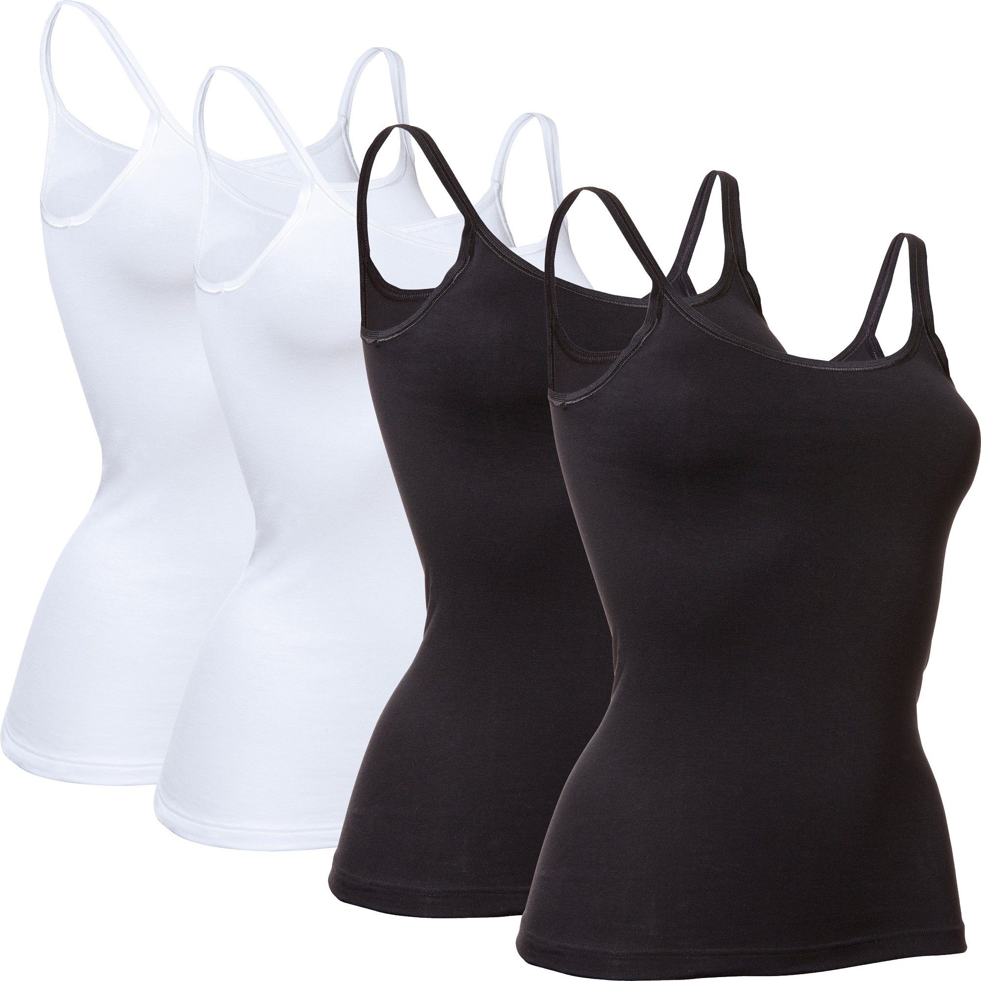 Unterhemd Damen-Unterhemd 4er-Pack