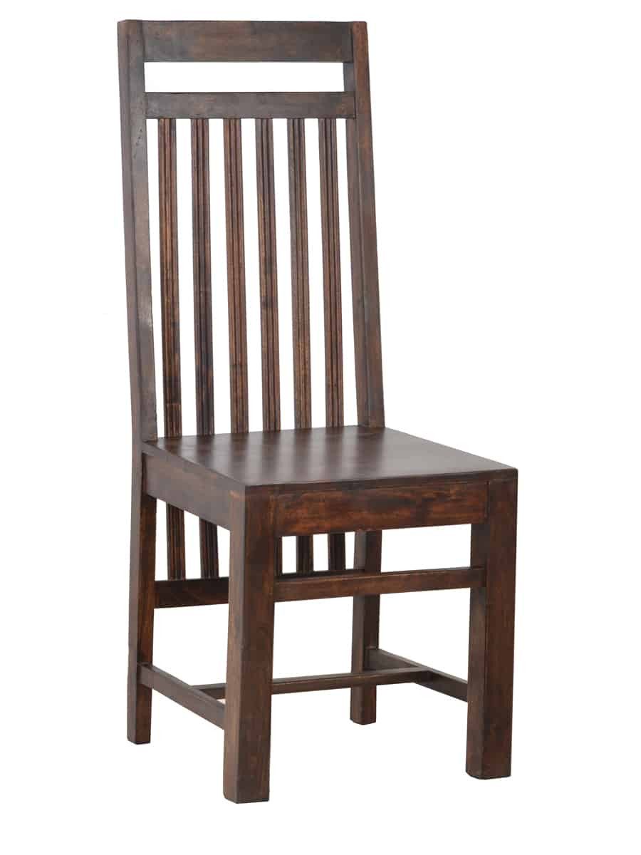 MiaMöbel Esszimmerstuhl Colombo, aus massivem Akazienholz Walnuss