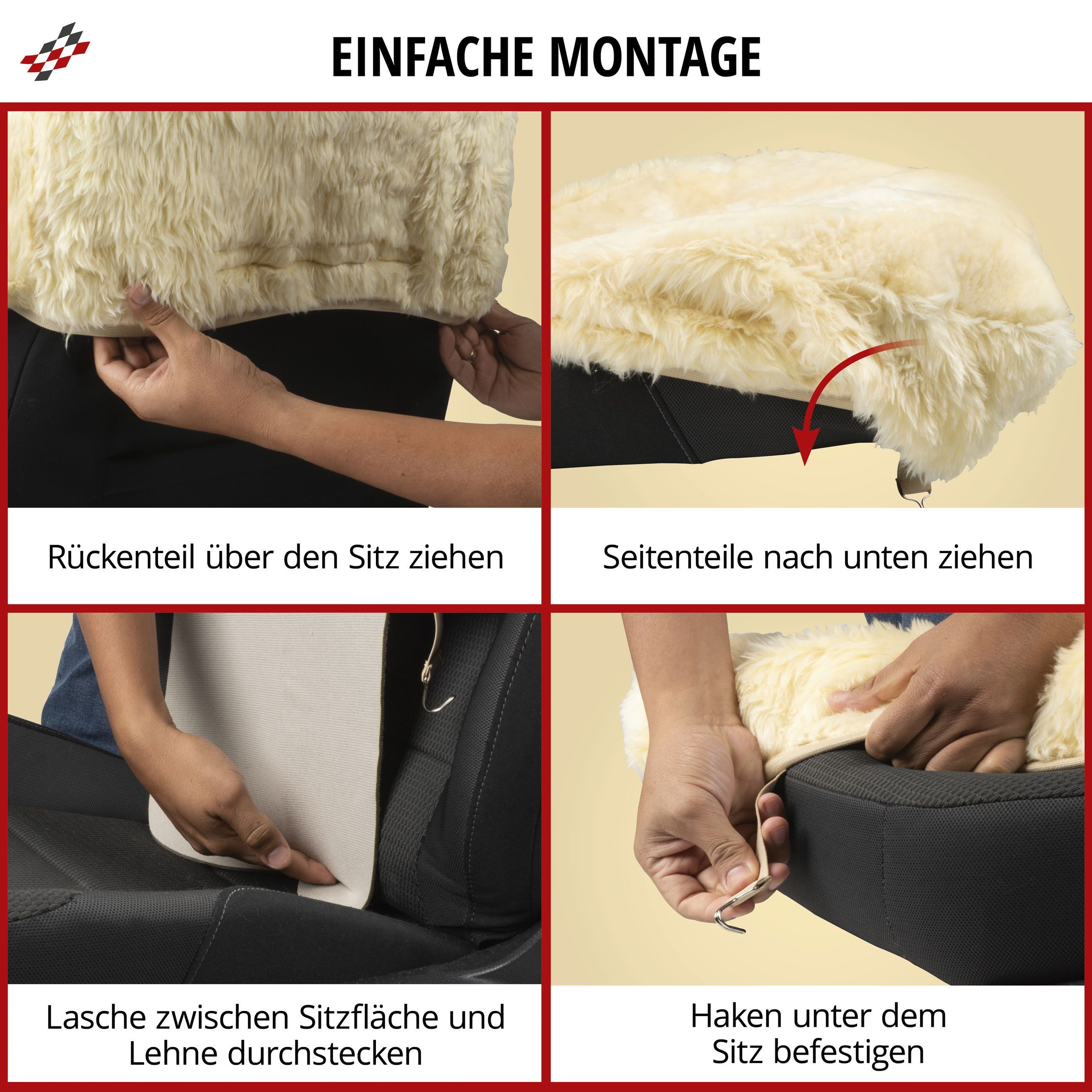 WALSER Car Seat Cover Monette, 1 Front Seat Cover 1pc.