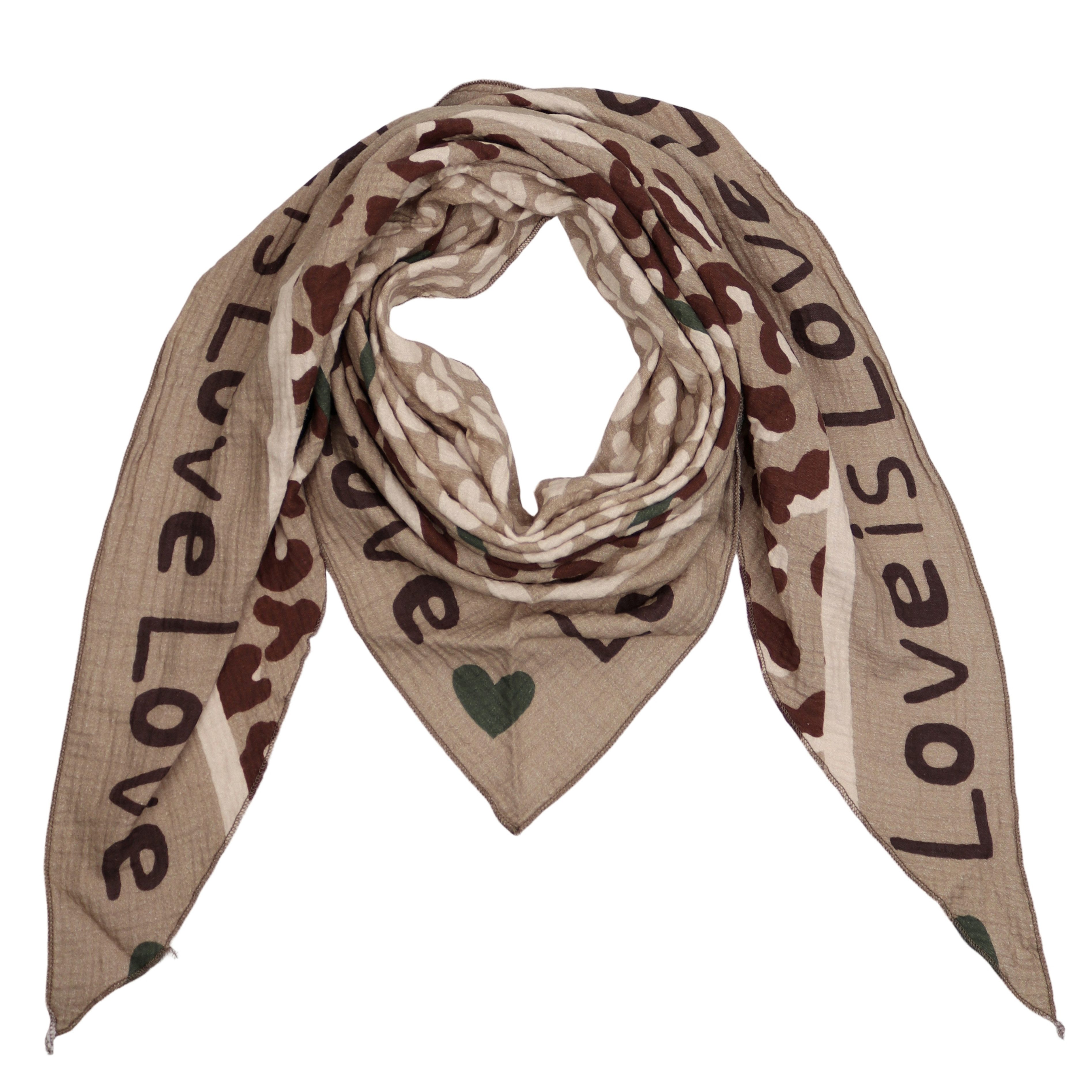 MIRROSI Dreieckstuch Aus Musellin Dreiecksschal ca.200x90 cm, Made in Italy günstig online kaufen