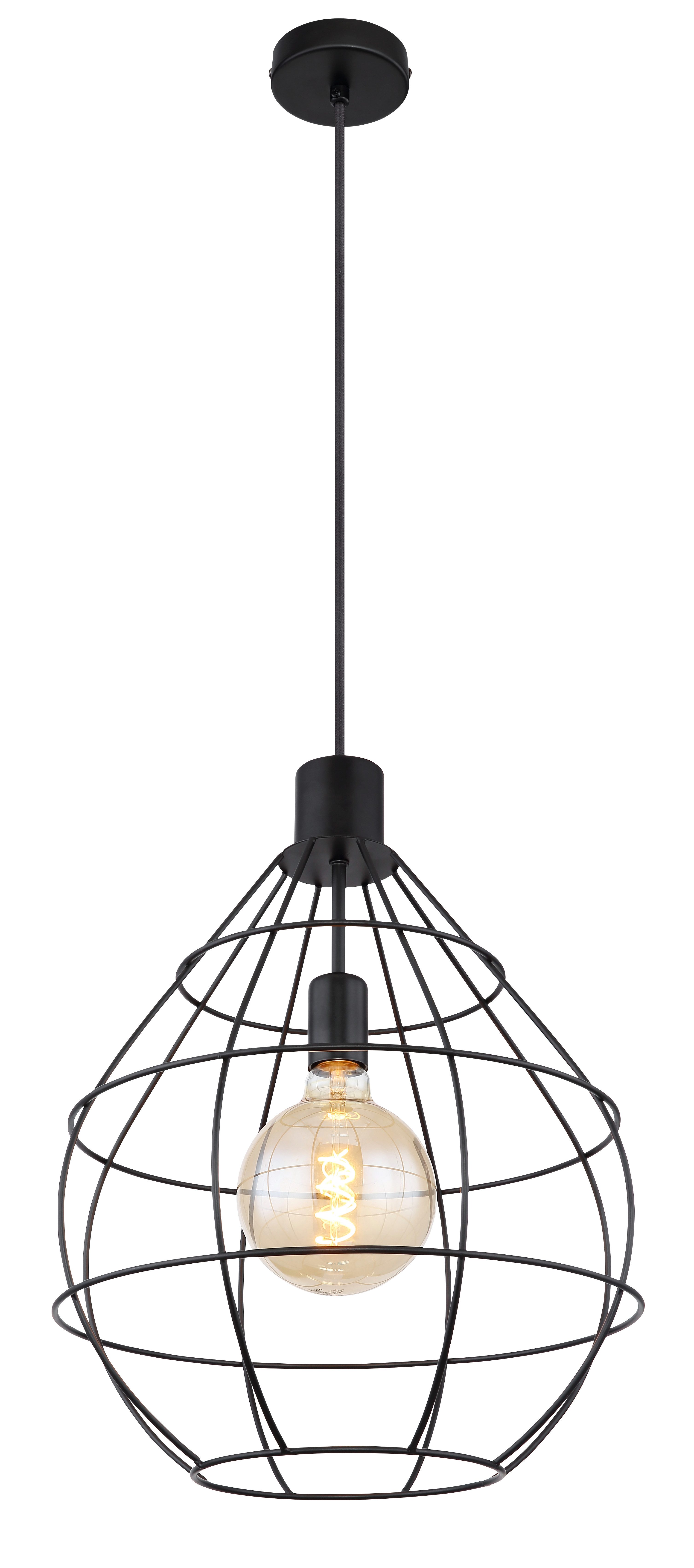 GLOBO LIGHTING Hängeleuchte EDWIN, ohne Leuchtmittel, Hängelampe/Pendelleuchte/Esszimmer/Wohnzimmer/Esstisch